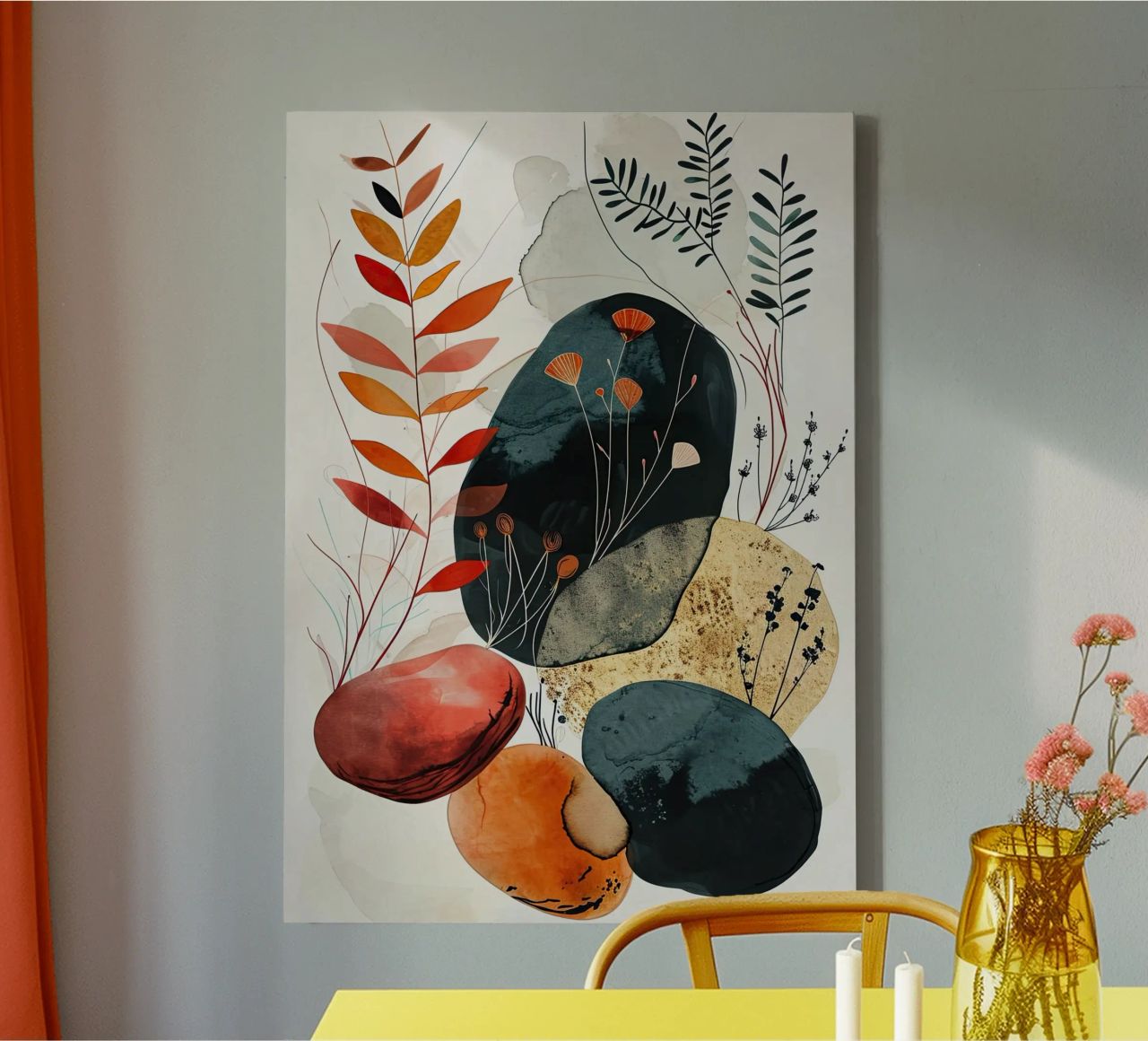 Minimalistische Entspannungskunst Leinwand von Justyna Jaszke JBJart