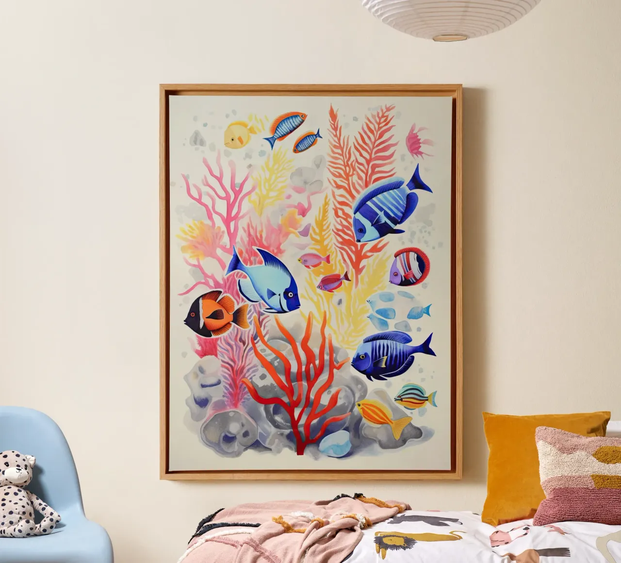Leven in de diepte canvas met Baklijst van DaarbyN