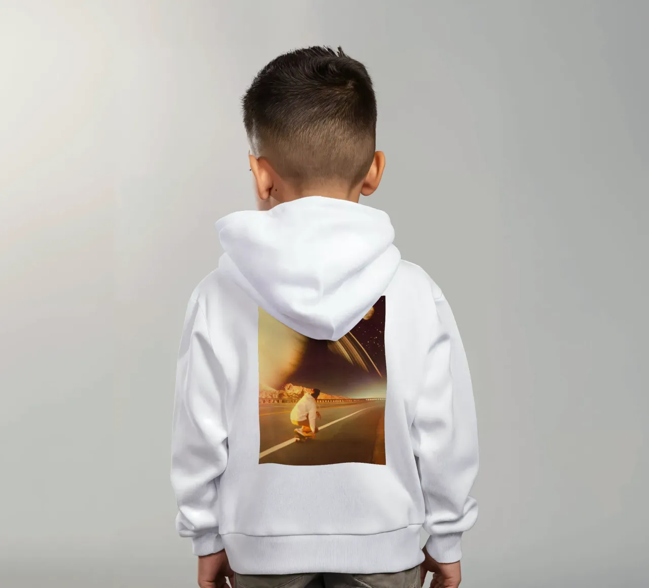 Space Sk8r kids hoodie by Taudalpoi