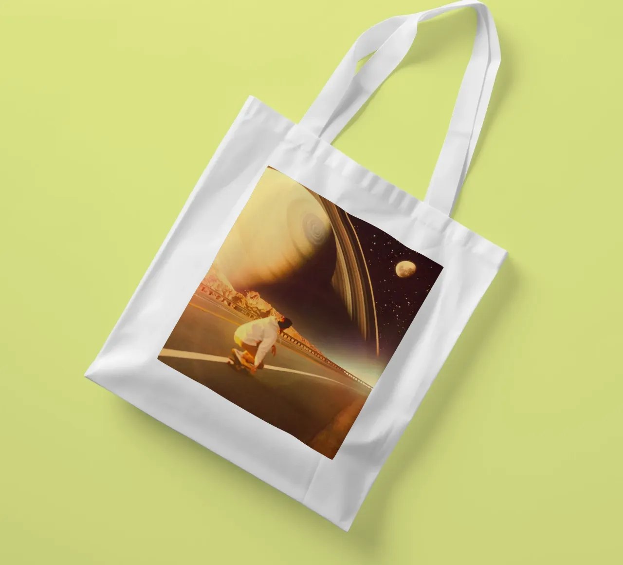 Space Sk8r tote bag by Taudalpoi