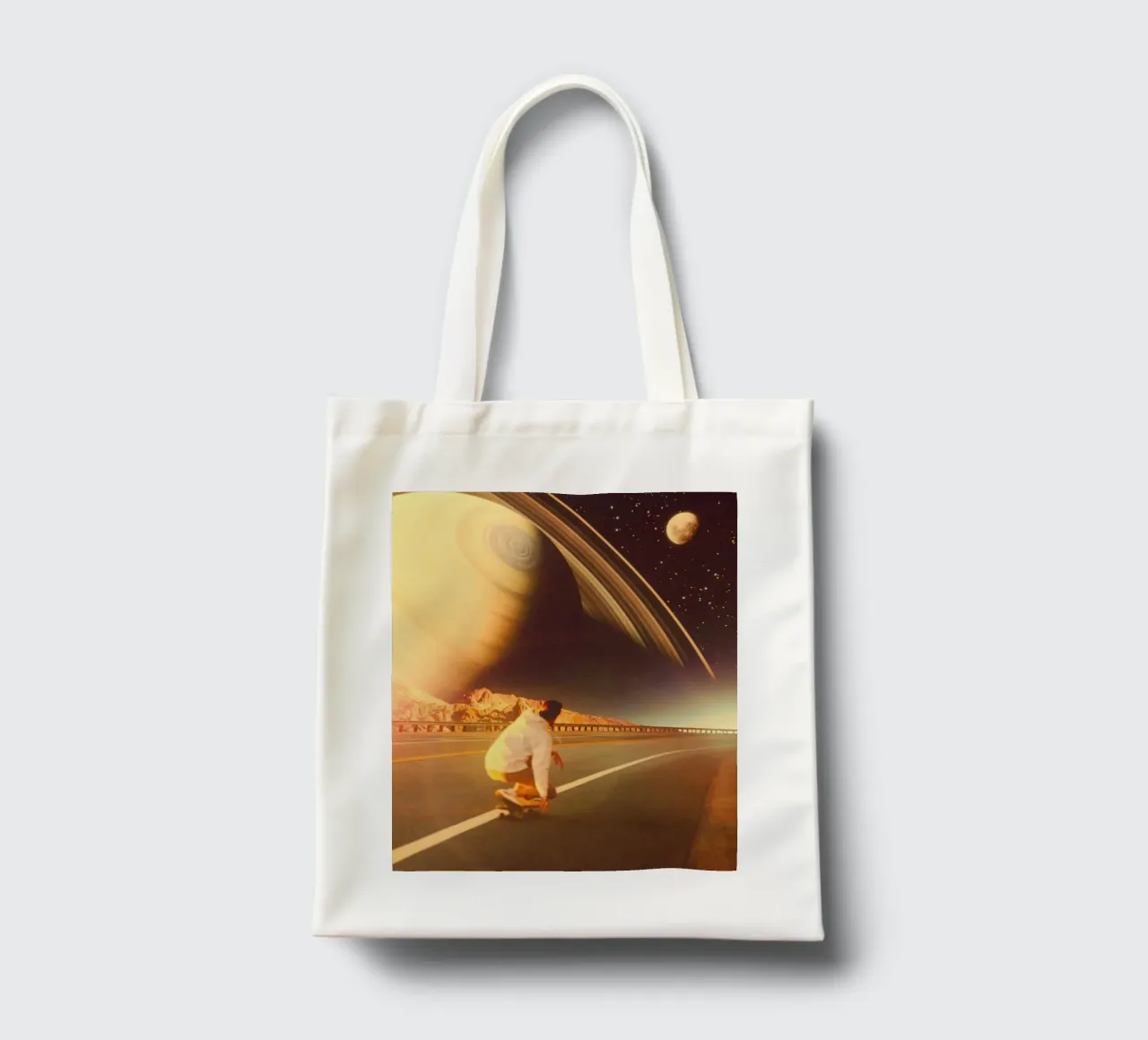 Space Sk8r tote bag by Taudalpoi