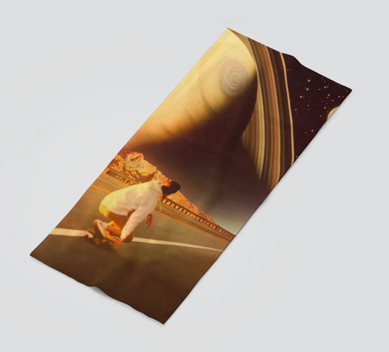 Space Sk8r beach towel by Taudalpoi