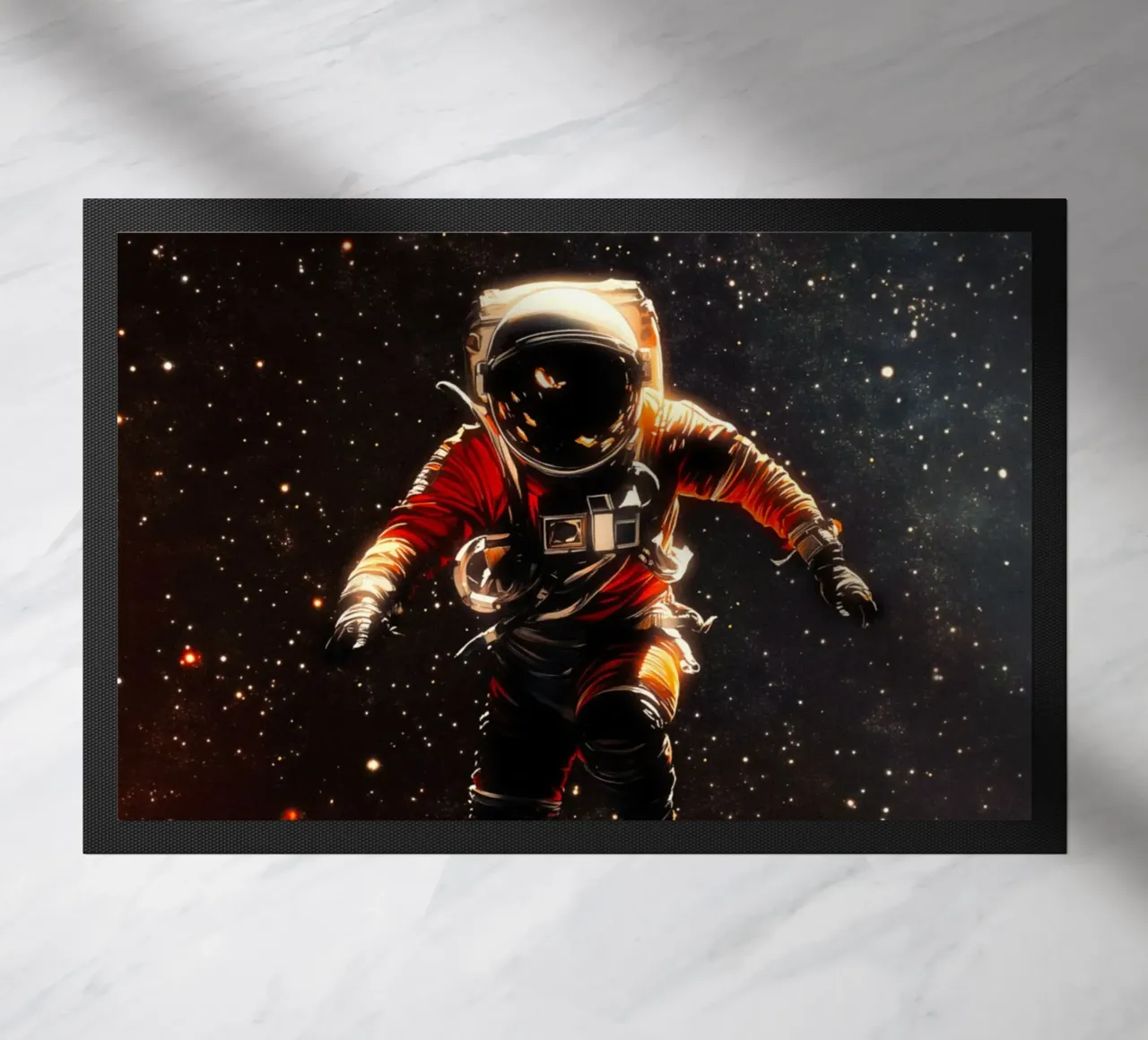 Astronaut In Space doormat by Taudalpoi