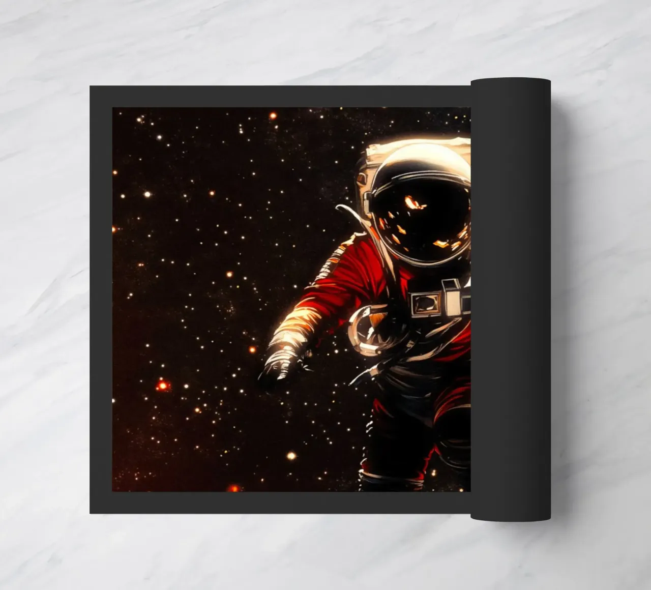 Astronaut In Space doormat by Taudalpoi