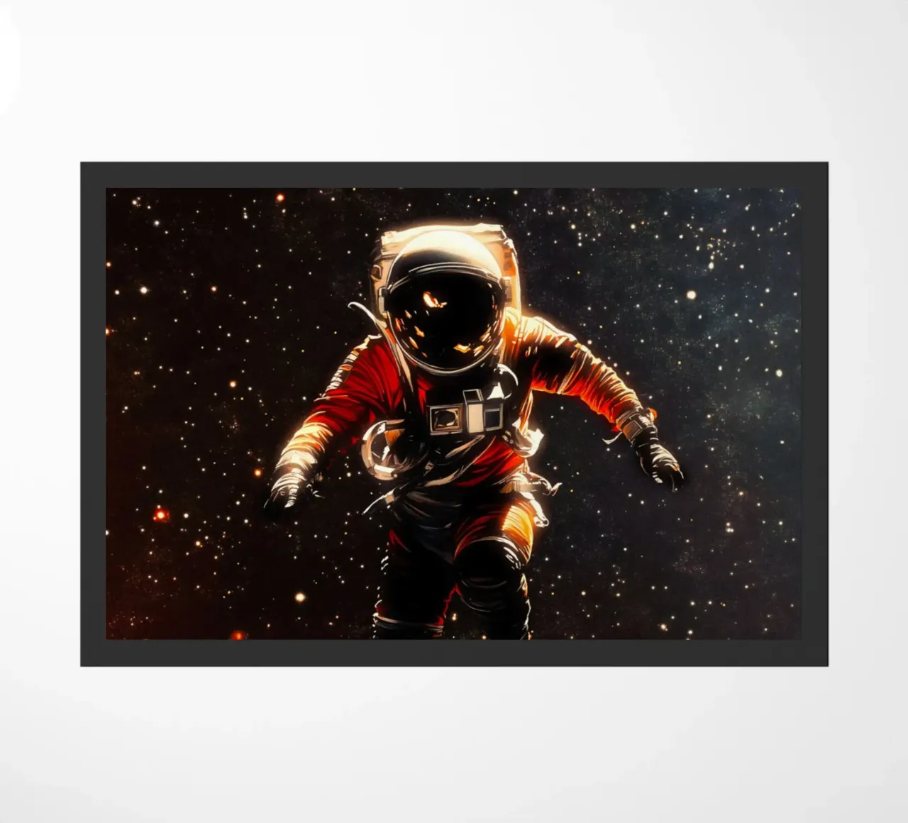 Astronaut In Space doormat by Taudalpoi