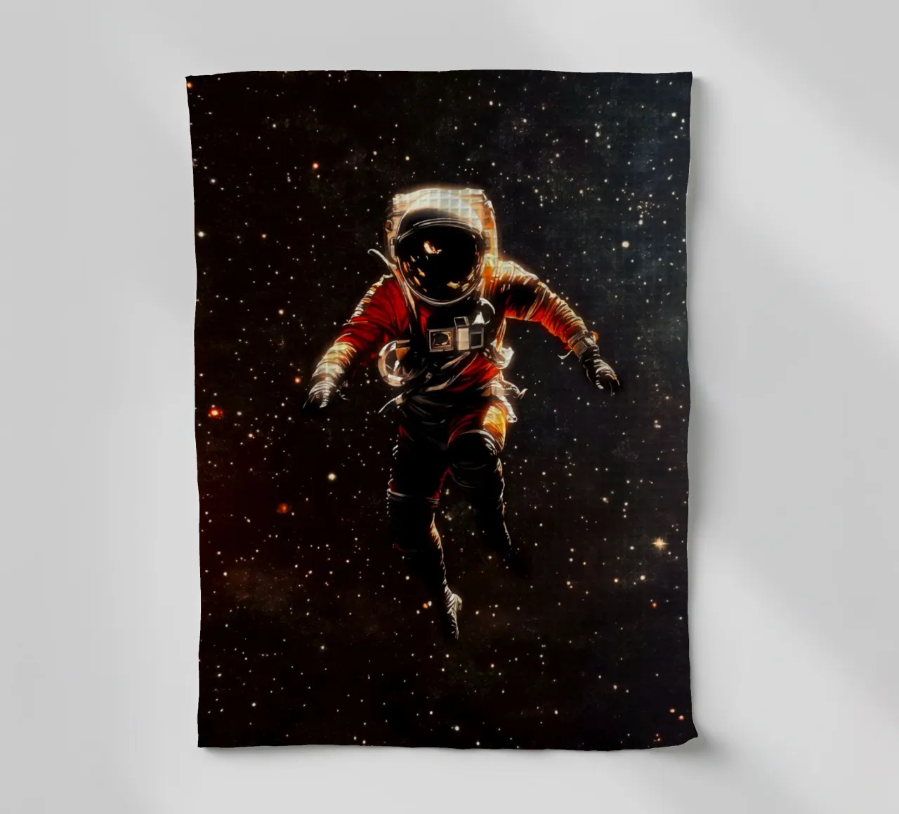 Astronaut In Space tea towel by Taudalpoi