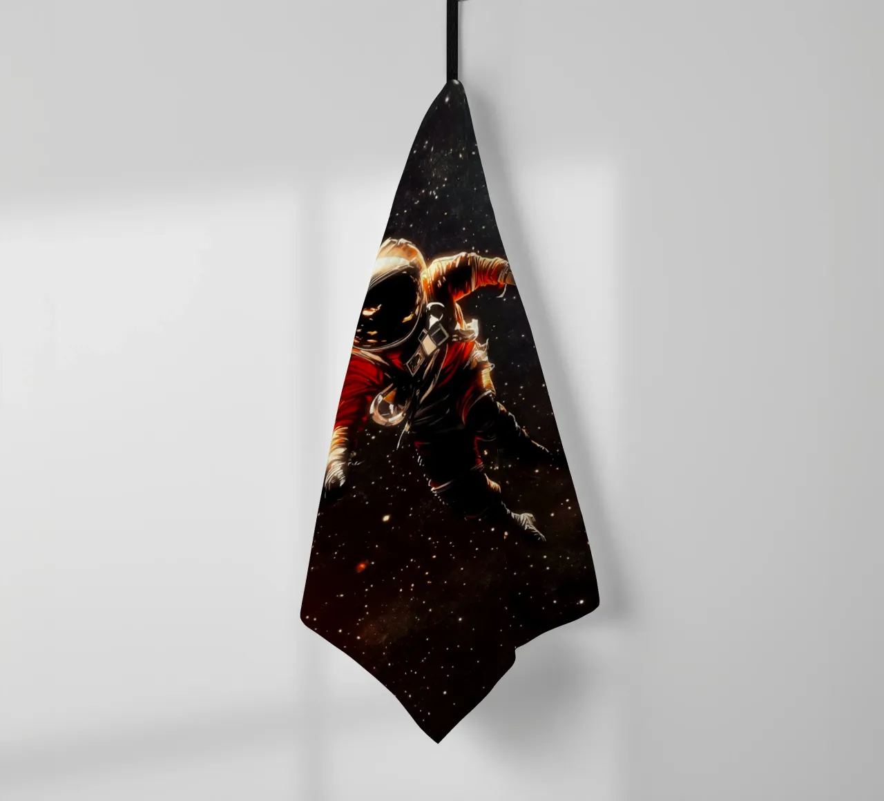 Astronaut In Space tea towel by Taudalpoi
