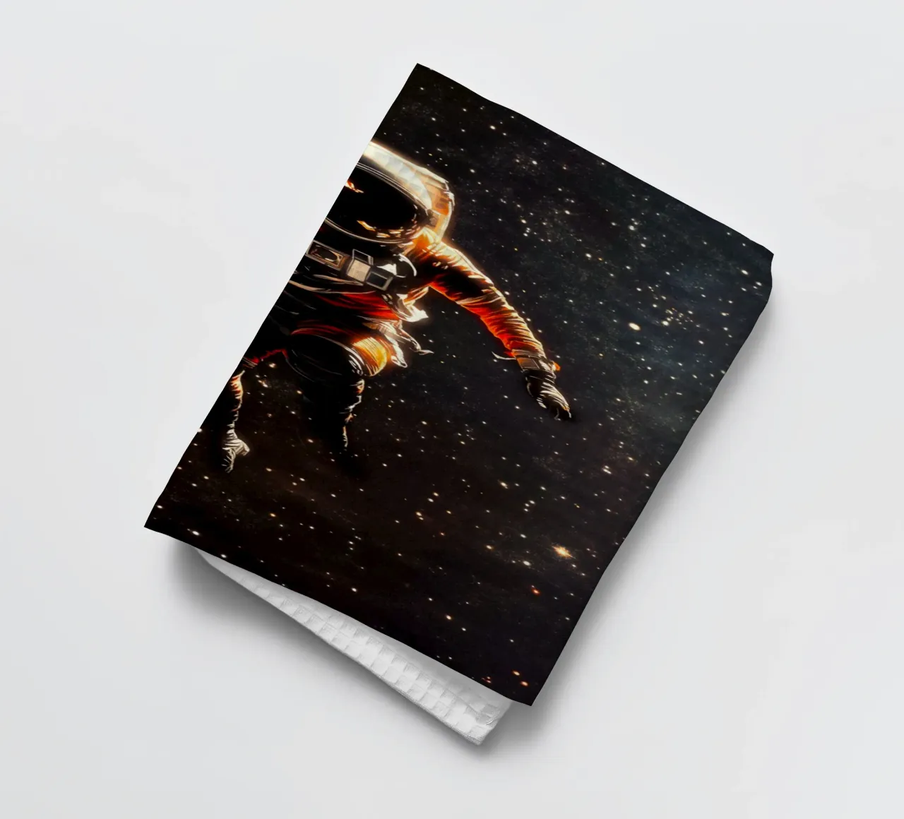 Astronaut In Space tea towel by Taudalpoi