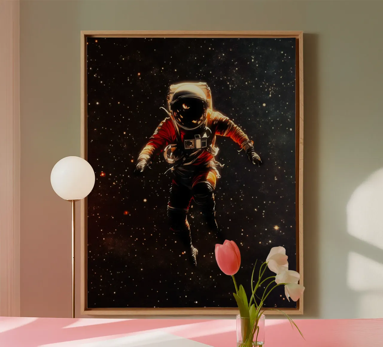 Astronaut In Space canvas by Taudalpoi