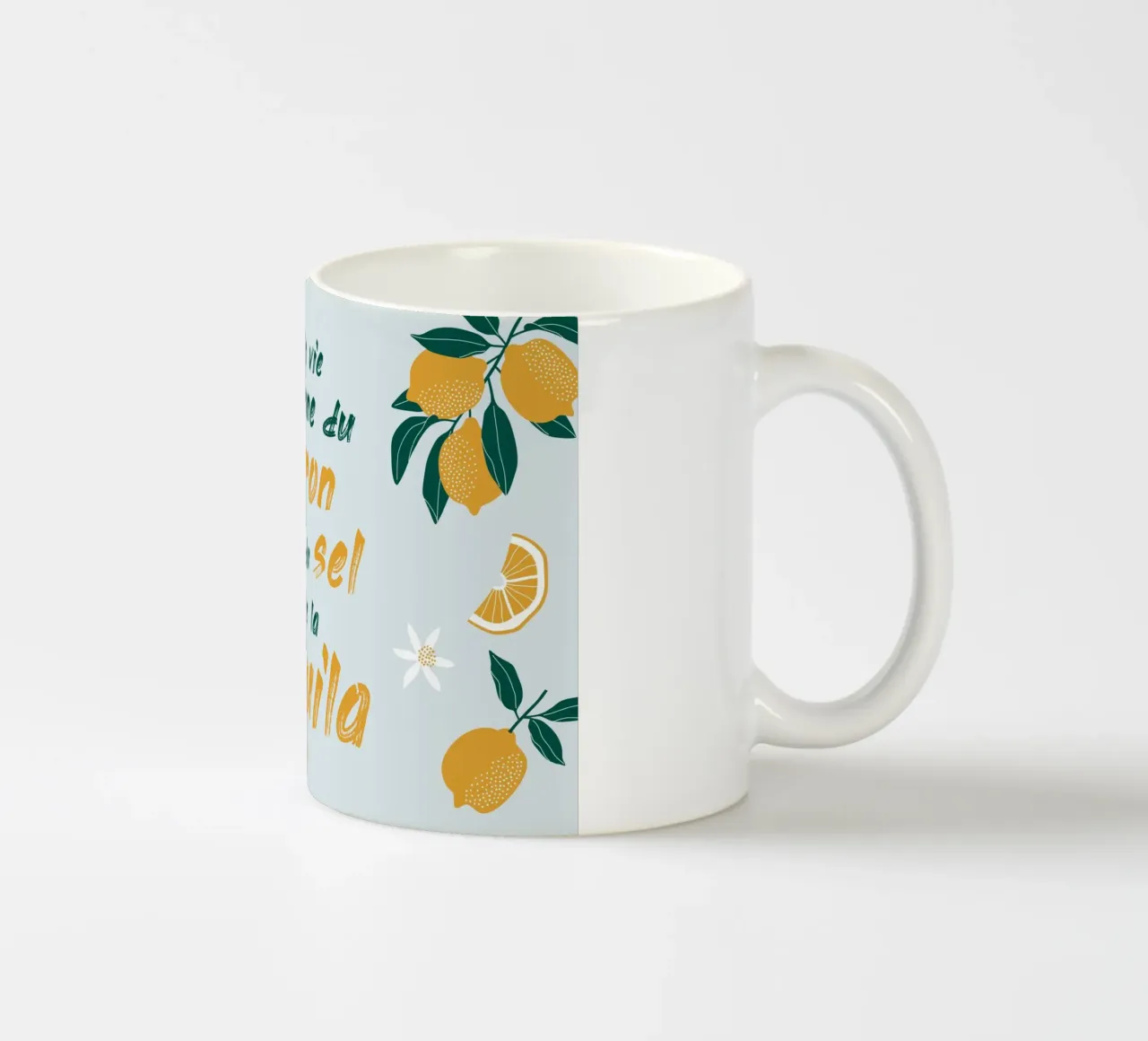 si la vie te donne du citron ajoute du sel te de la tequila tazza in ceramica da alice