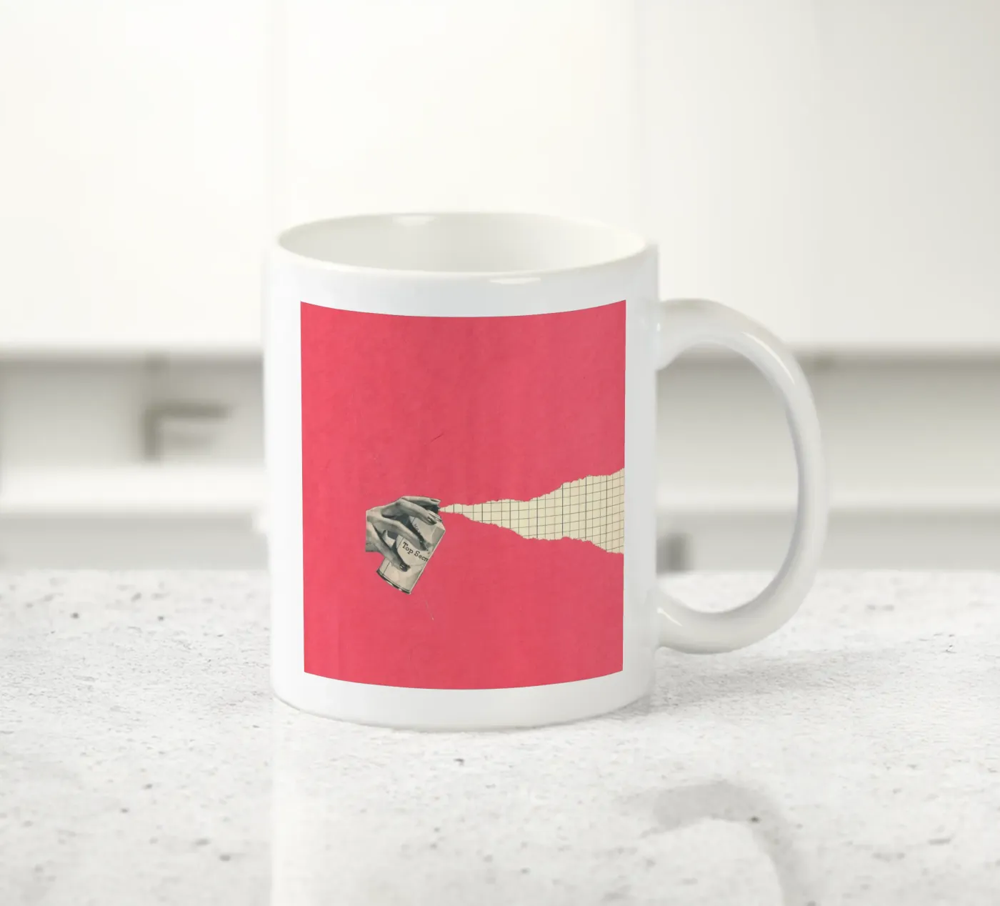 Spray Torn ceramic mug by Carlos Quitério