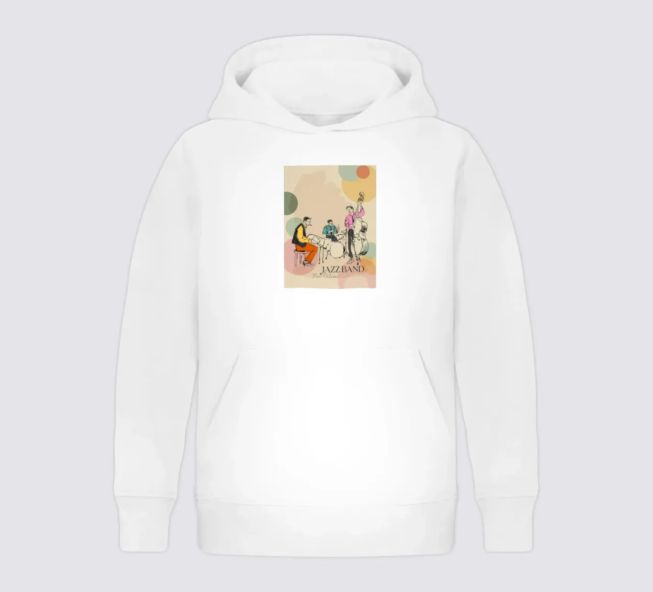 Jazz band kids hoodie by Indigo Rain