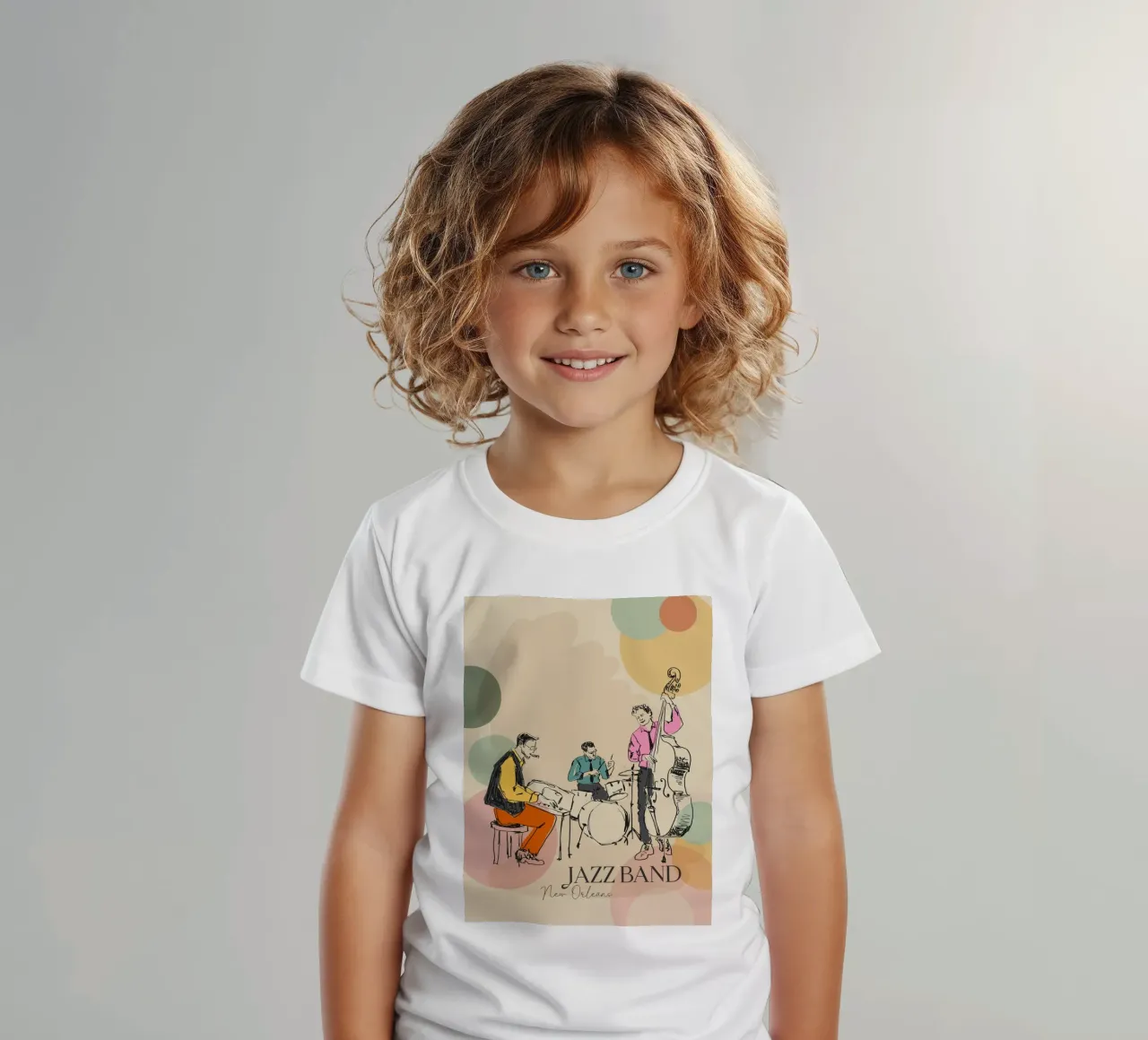 Jazz band kids t-shirt by Indigo Rain