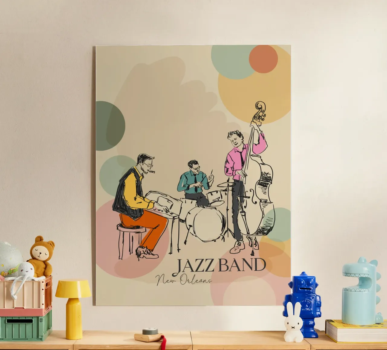 Jazz band acrylic glass by Indigo Rain