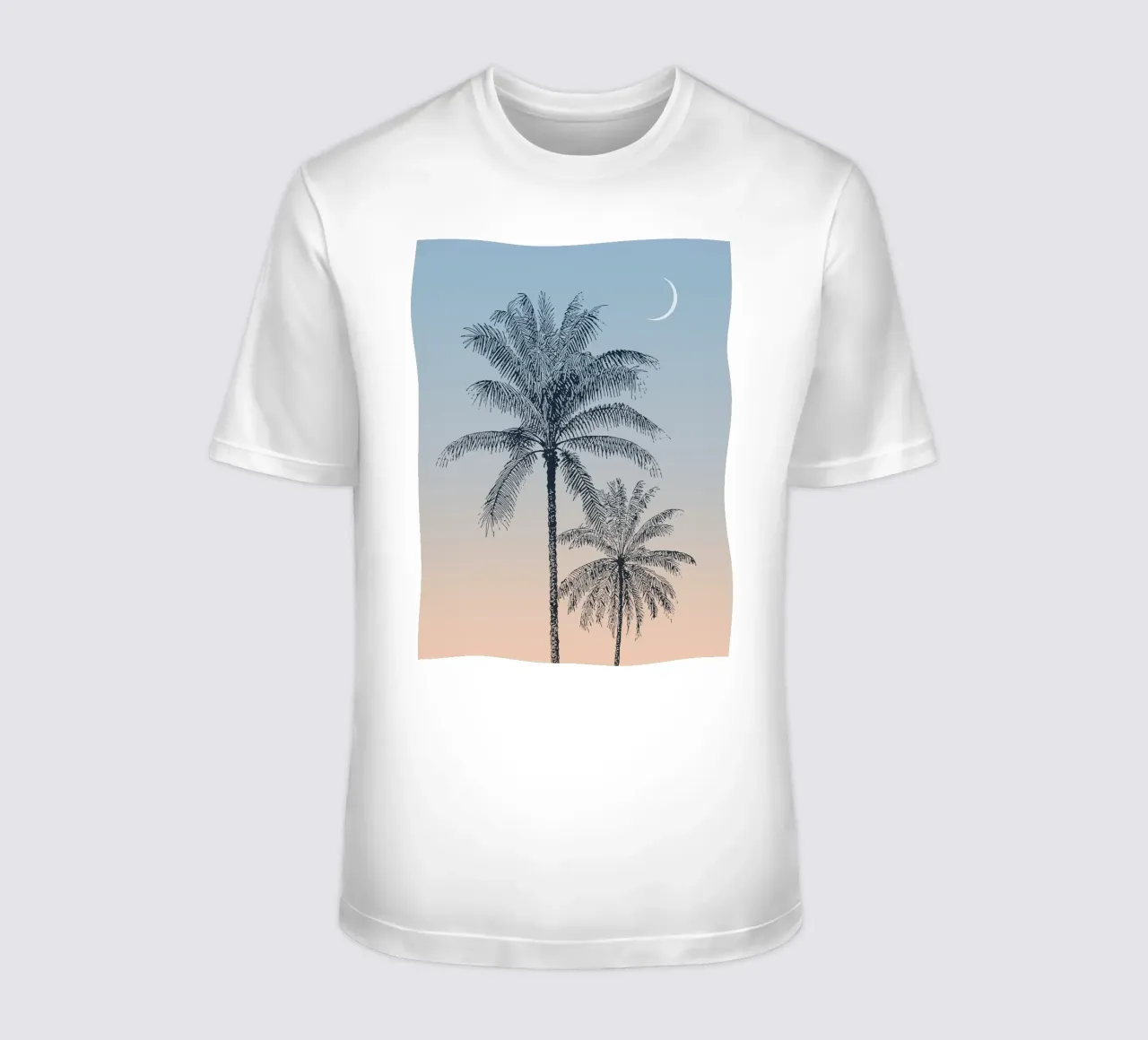 Boho Palm Tree Sunset t-shirt da apoloprints