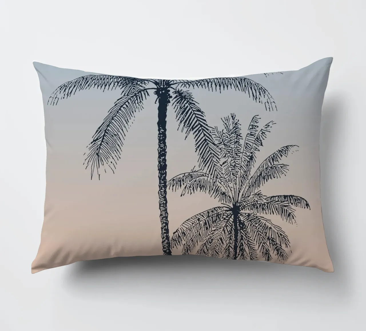 Boho Palm Tree Sunset cuscino da apoloprints