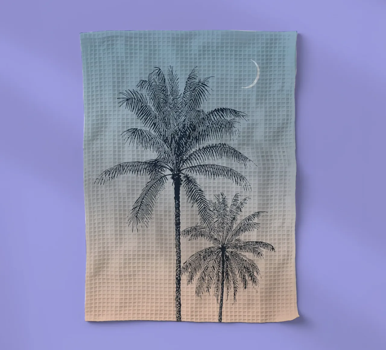 Boho Palm Tree Sunset canovaccio da cucina da apoloprints