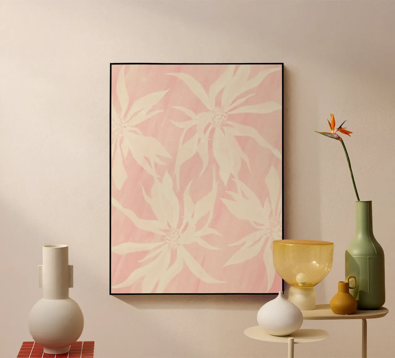 Boho Poinsettia plexiglass da apoloprints