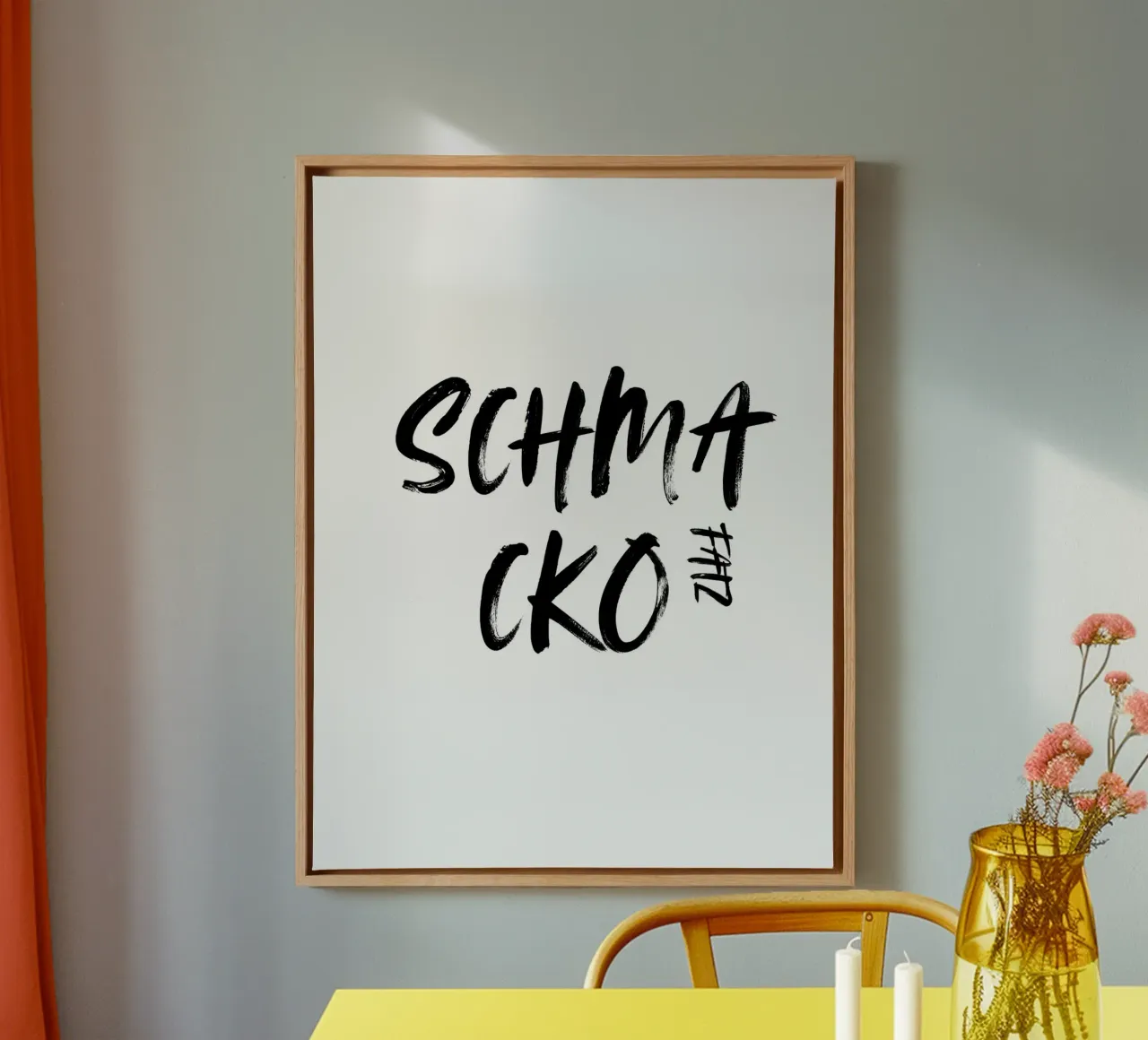 SCHMACKOFATZ canvas met Baklijst van ArtDesign by KBK
