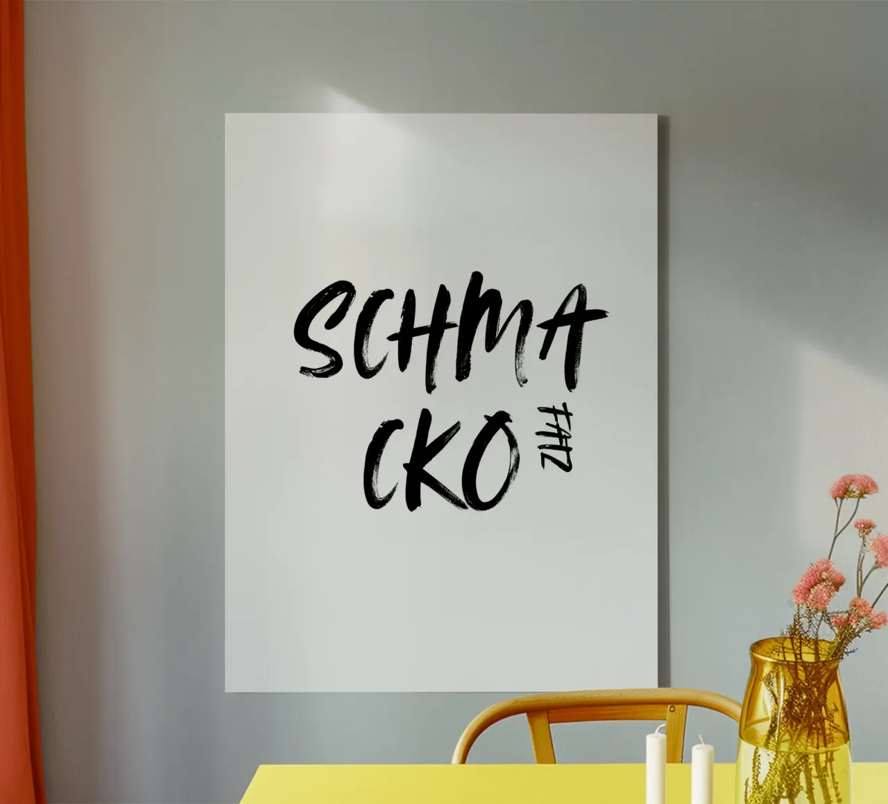 SCHMACKOFATZ canvas met Baklijst van ArtDesign by KBK
