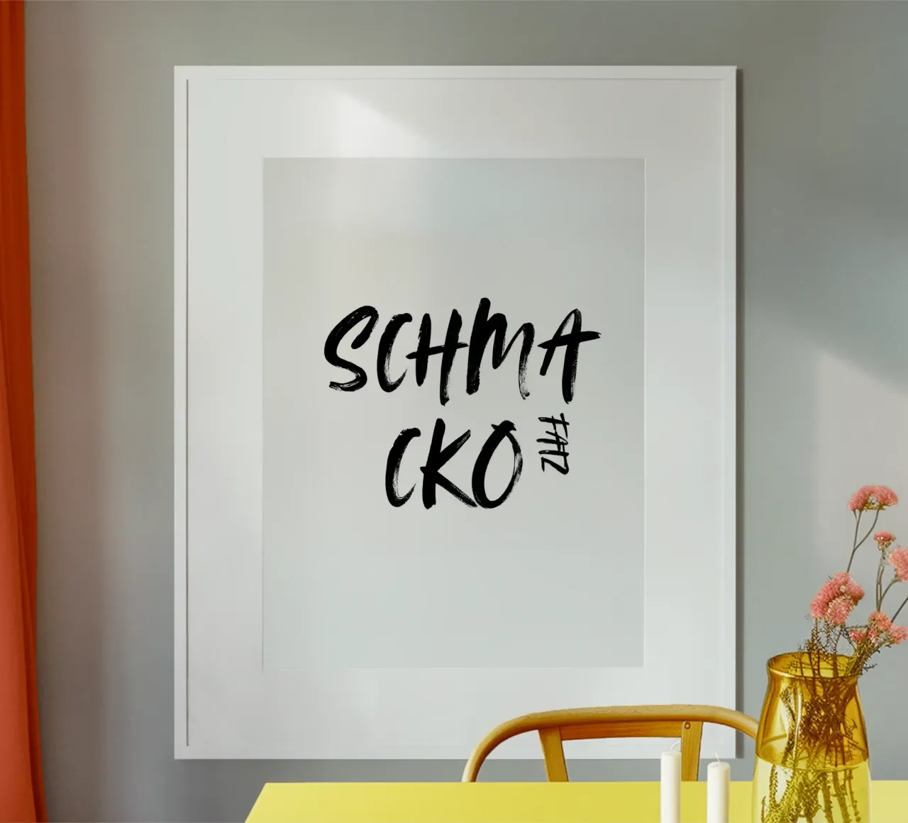 SCHMACKOFATZ poster con telaio in plastica da ArtDesign by KBK