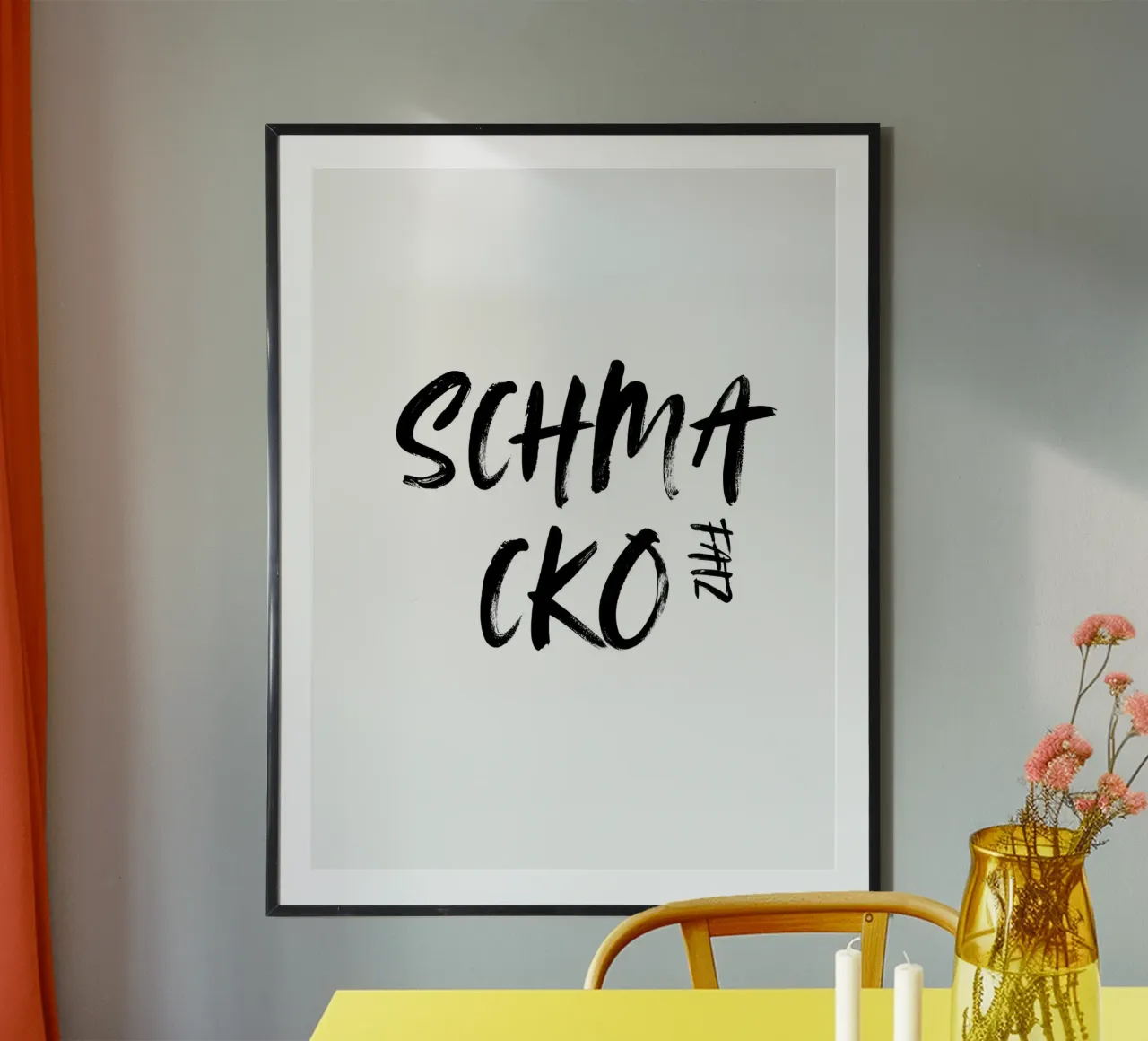SCHMACKOFATZ poster con telaio in plastica da ArtDesign by KBK