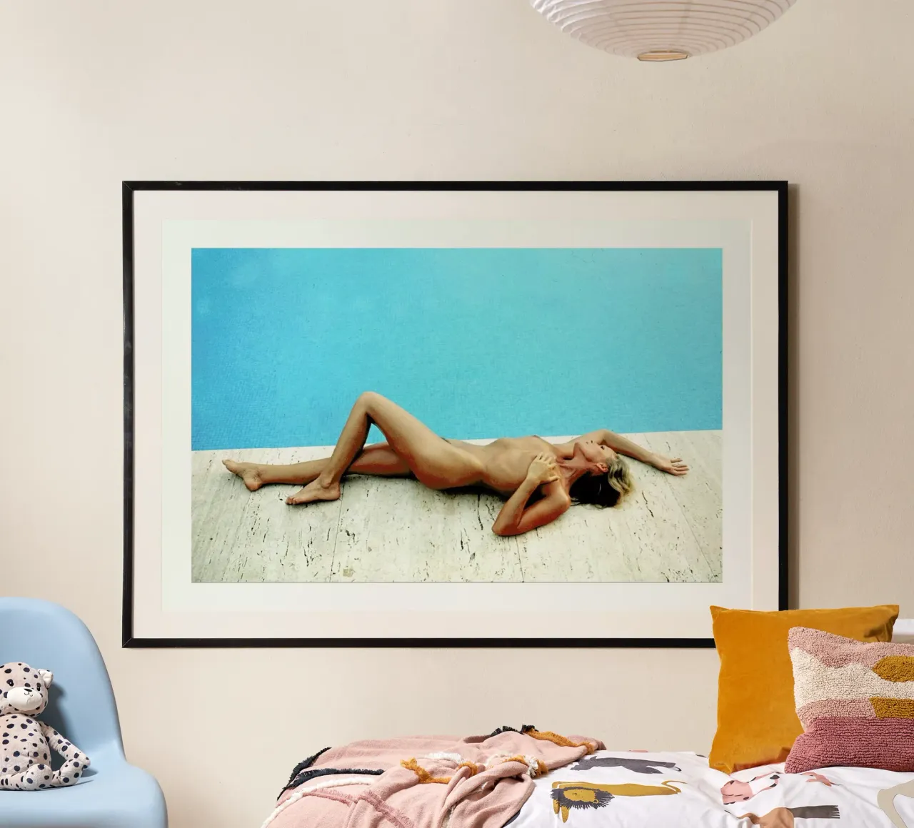 Ursula Andress in Saint Tropez poster with aluminum frame by Gallery Print and Art Limited