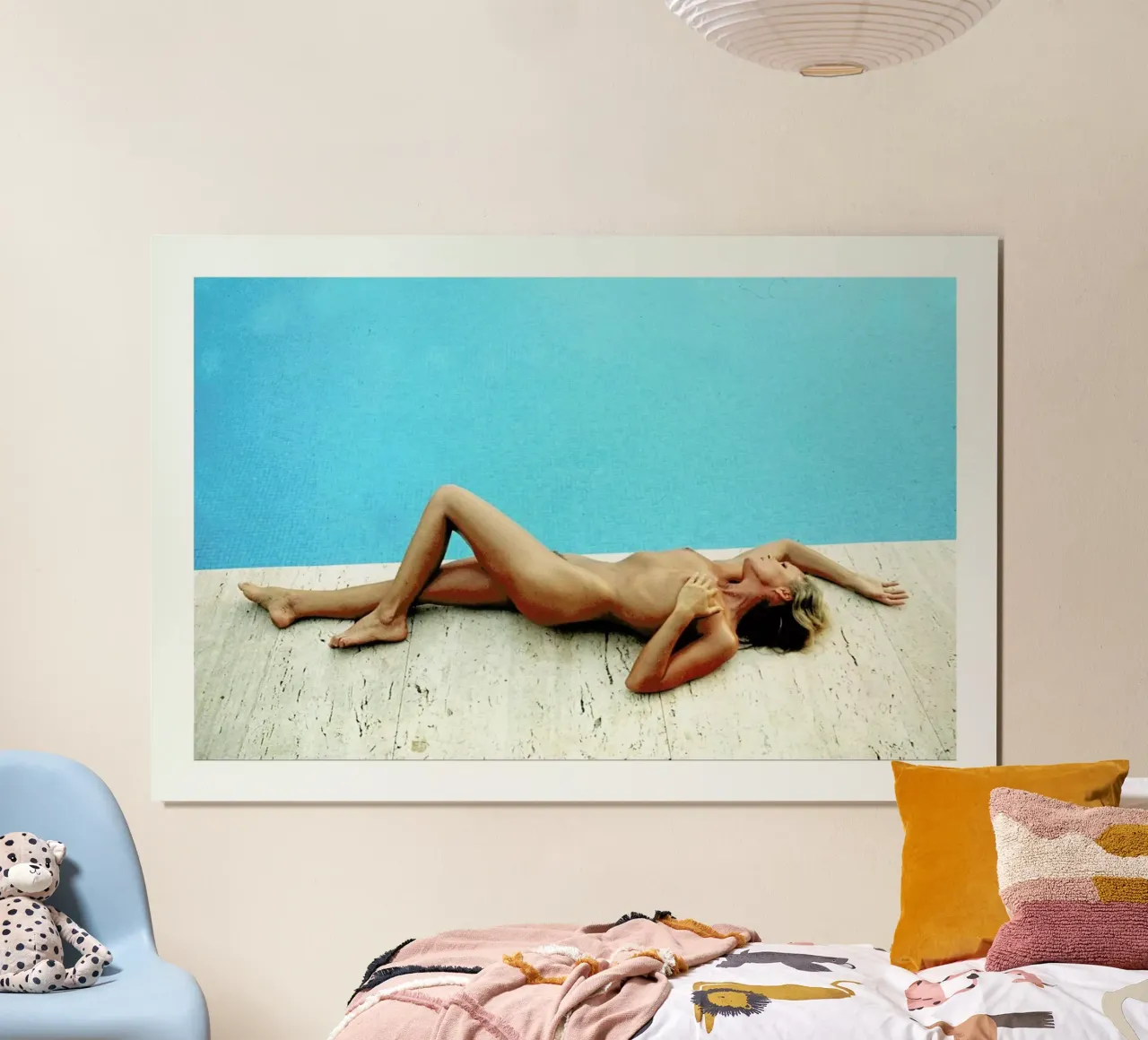 Ursula Andress in Saint Tropez poster with aluminum frame by Gallery Print and Art Limited