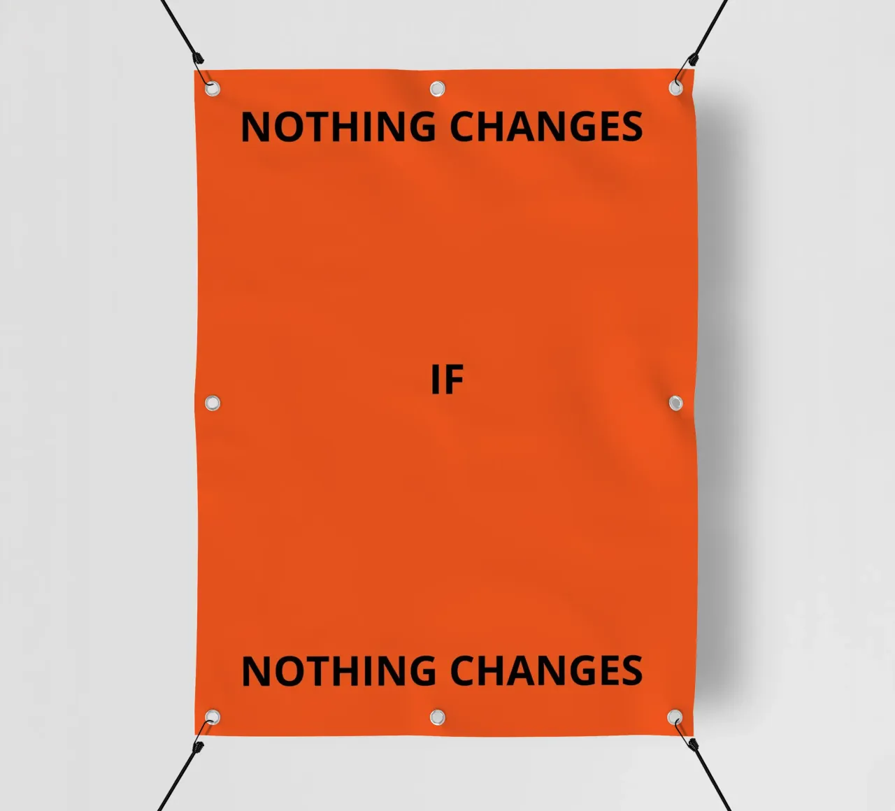 Nothing changes if nothing changes telo in pvc da ramosashop