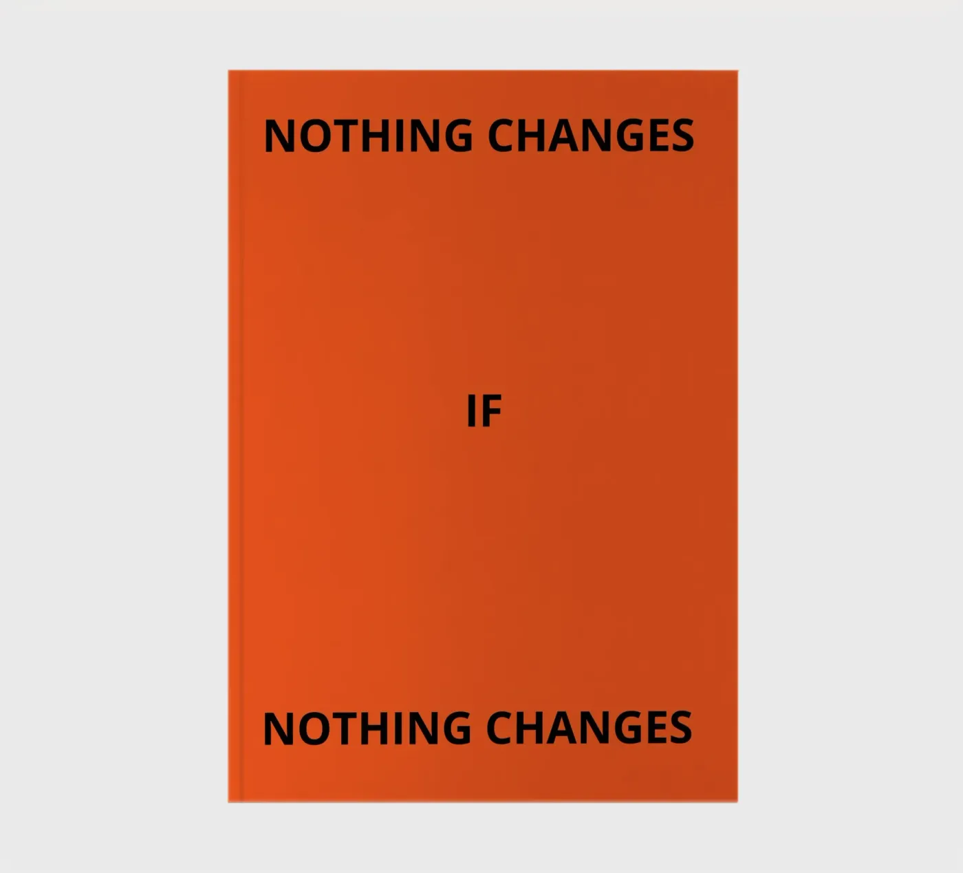 Nothing changes if nothing changes notitieboek van ramosashop