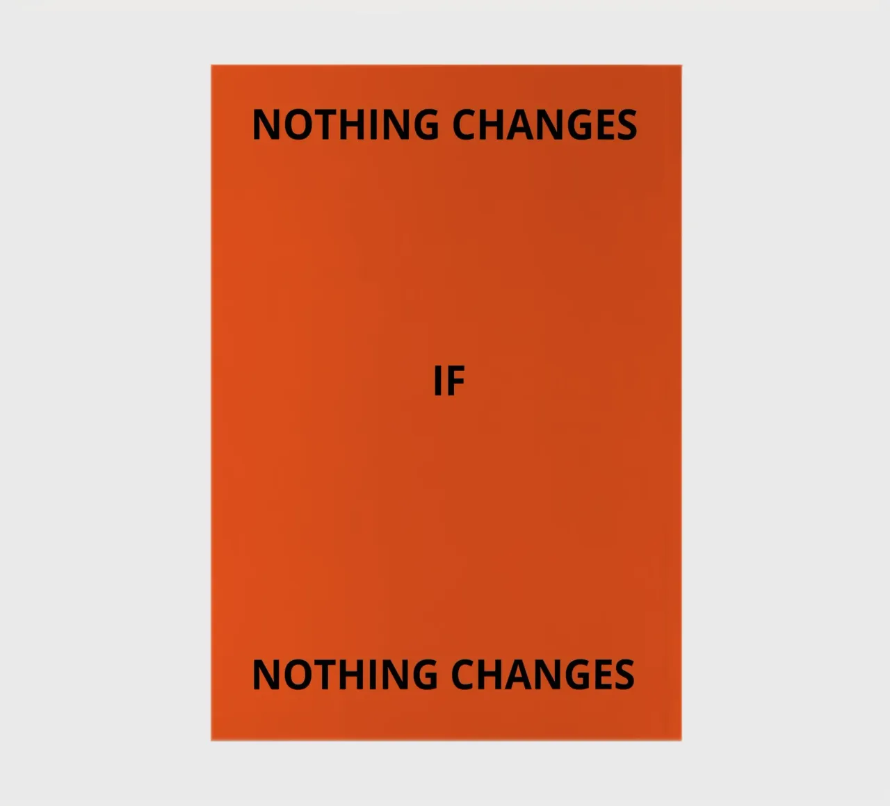 Nothing changes if nothing changes notebook by ramosashop