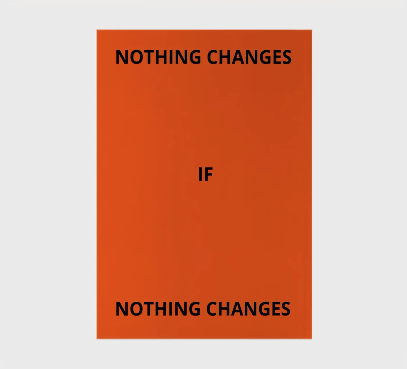 Nothing changes if nothing changes carnet de ramosashop