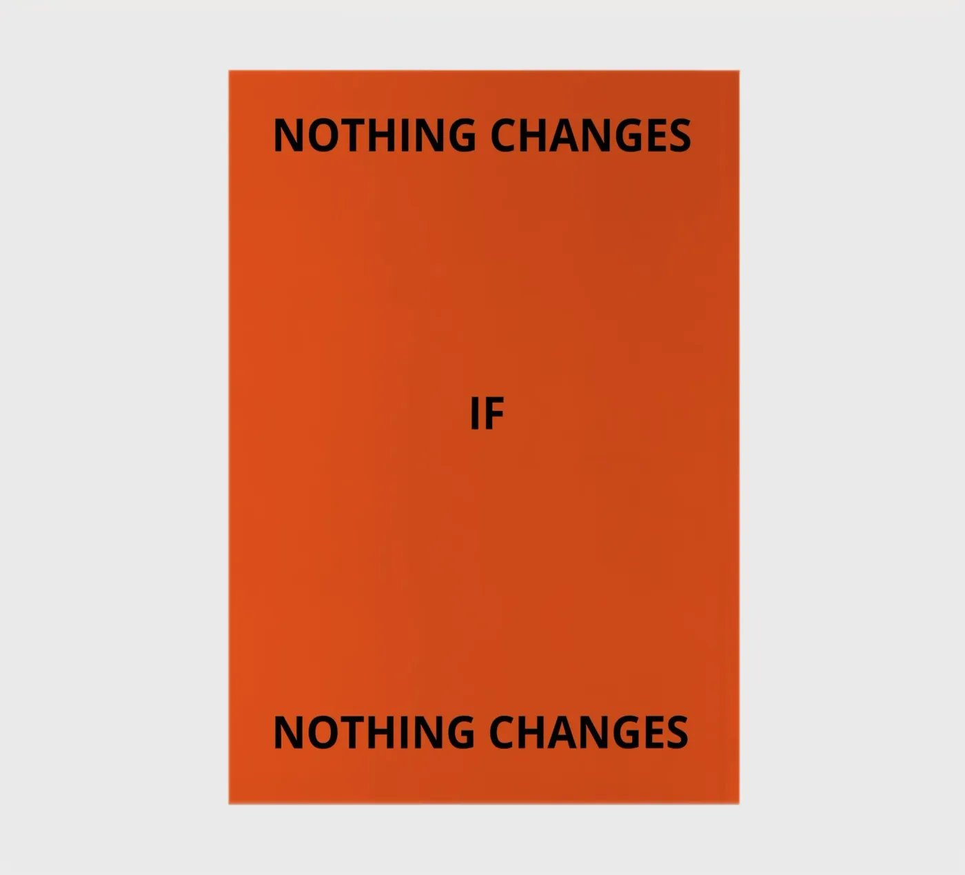 Nothing changes if nothing changes notitieboek van ramosashop