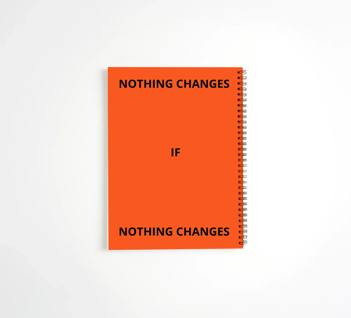 Nothing changes if nothing changes Ringbuch von ramosashop