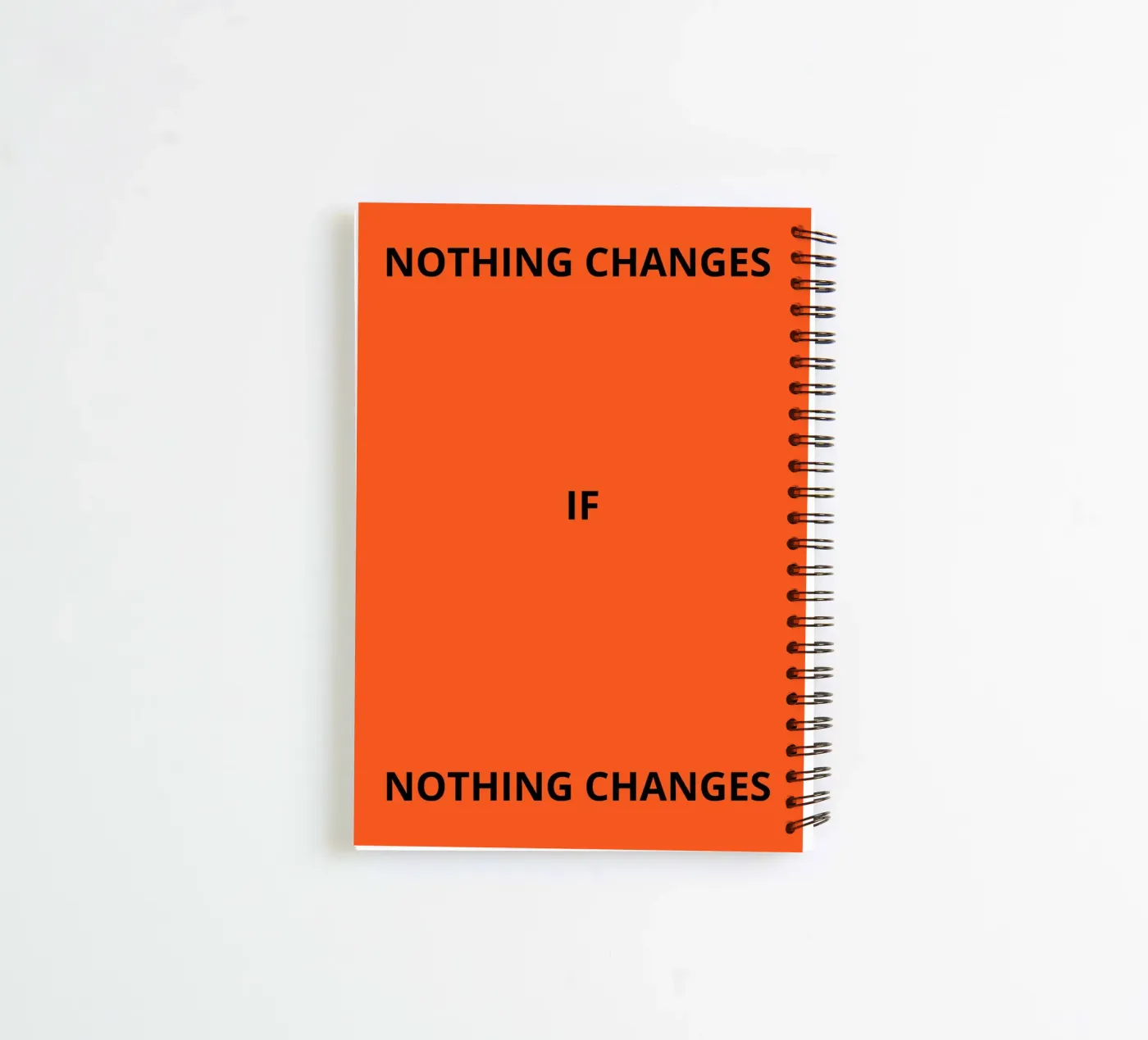 Nothing changes if nothing changes Ringbuch von ramosashop