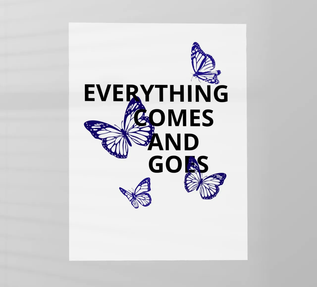 Everything Comes and Goes pellicola backlit da ramosashop