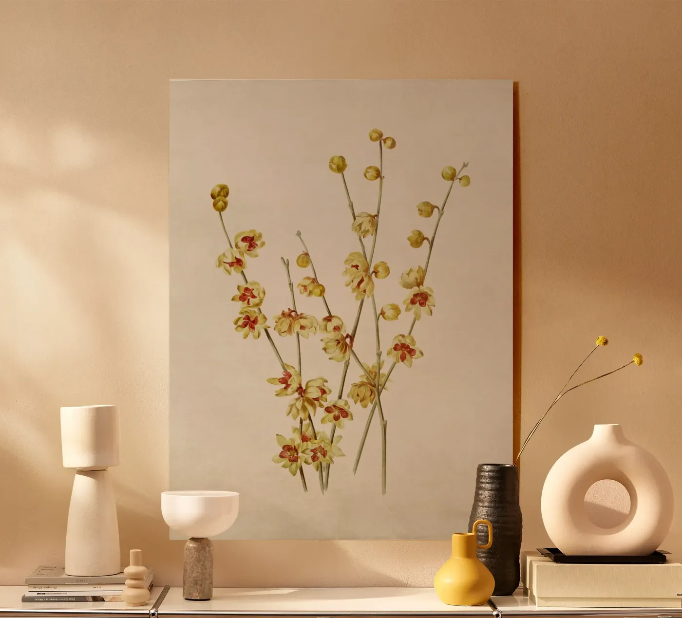 Yellow Blossoms plexiglass da Apolo Prints