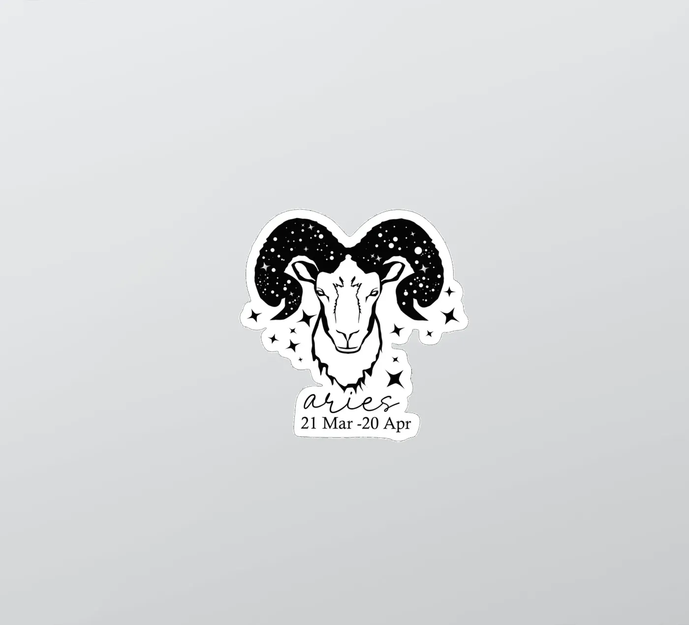 Widder Sticker von Indigo Rain