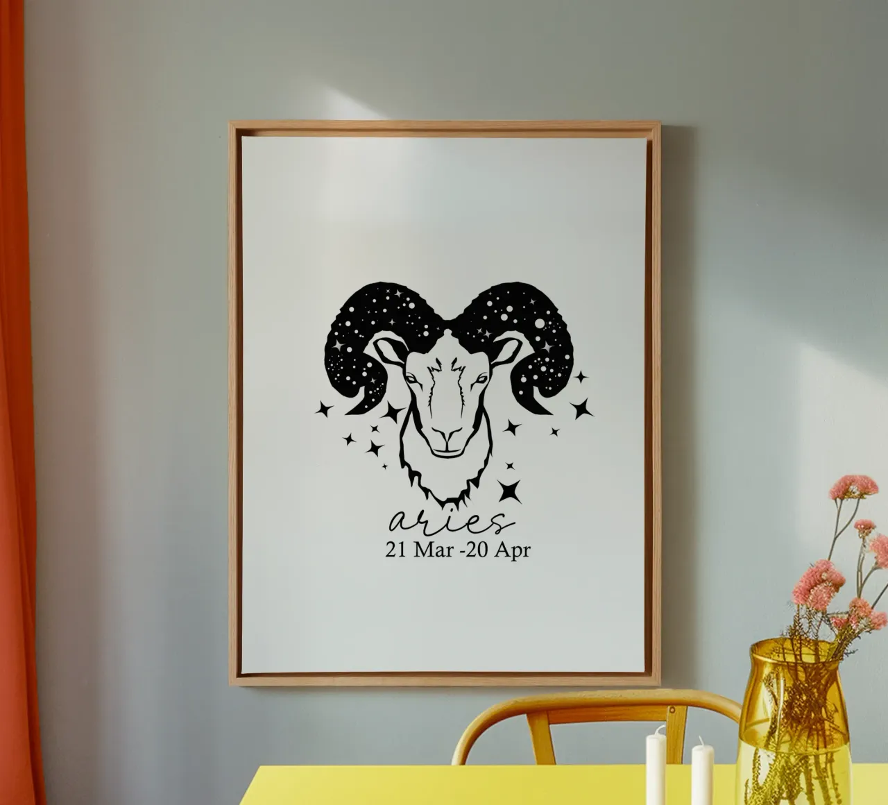 Ram canvas van Indigo Rain