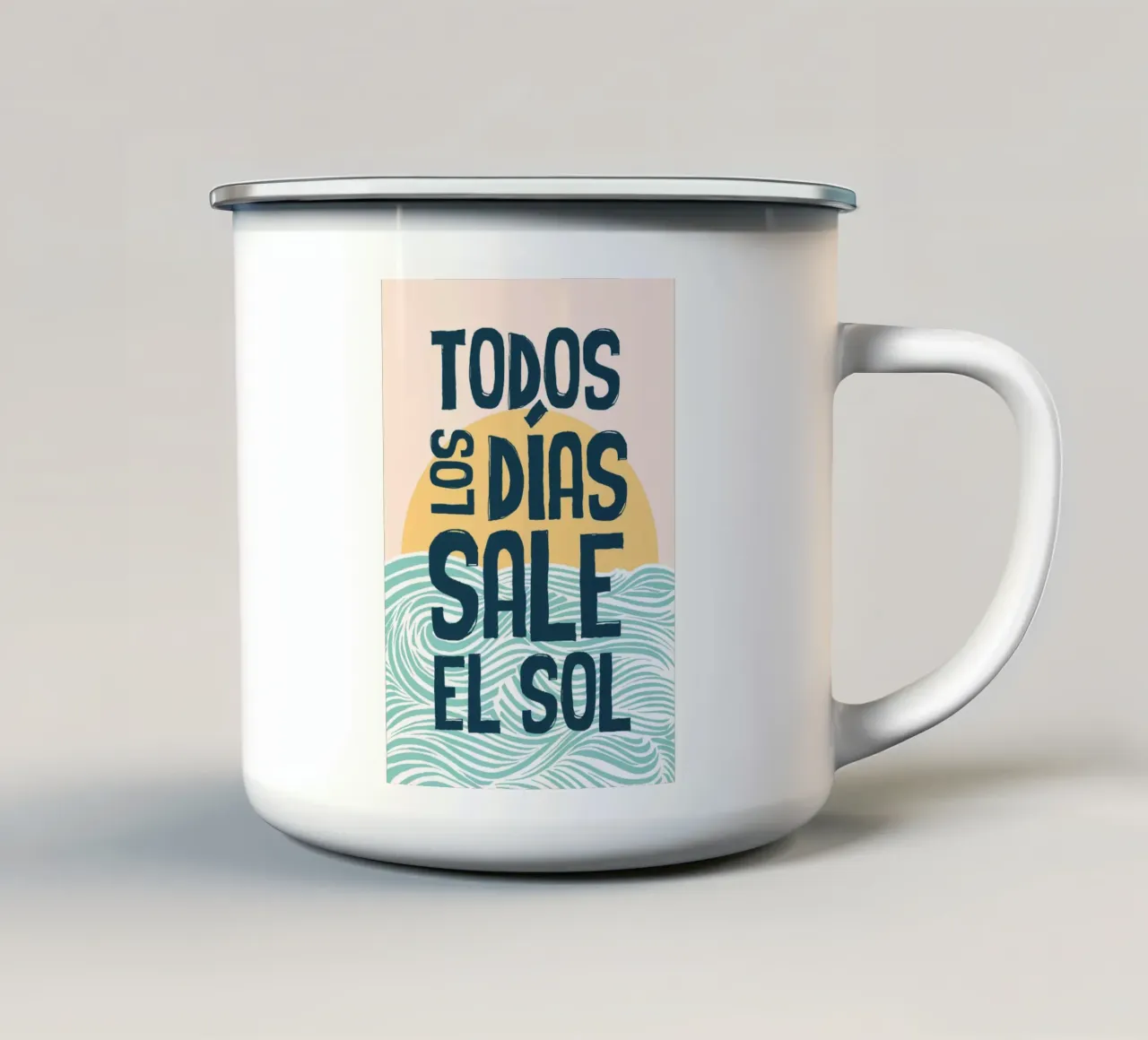 todos los días sale el sol tazza in smalto da alice