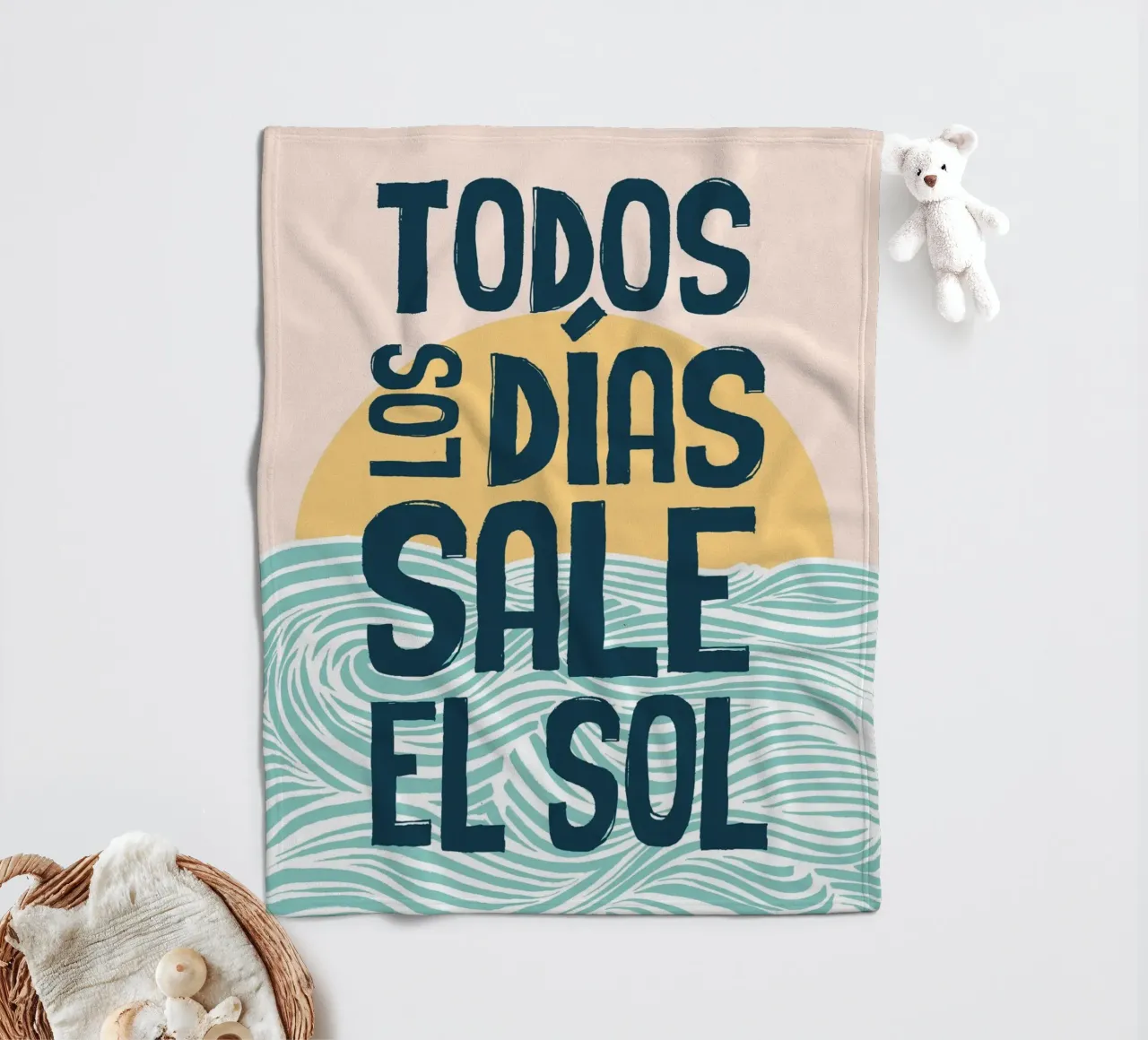 todos los días sale el sol coperta in pile da alice