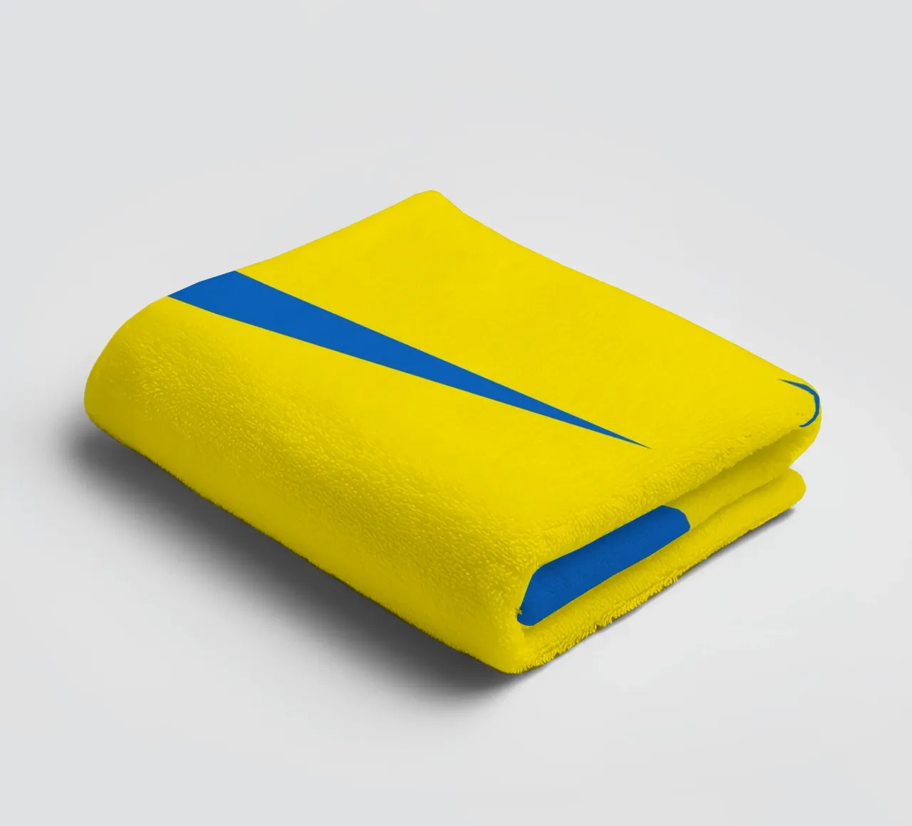 Tonnerre jaune bleu serviette de bain de galihstudio