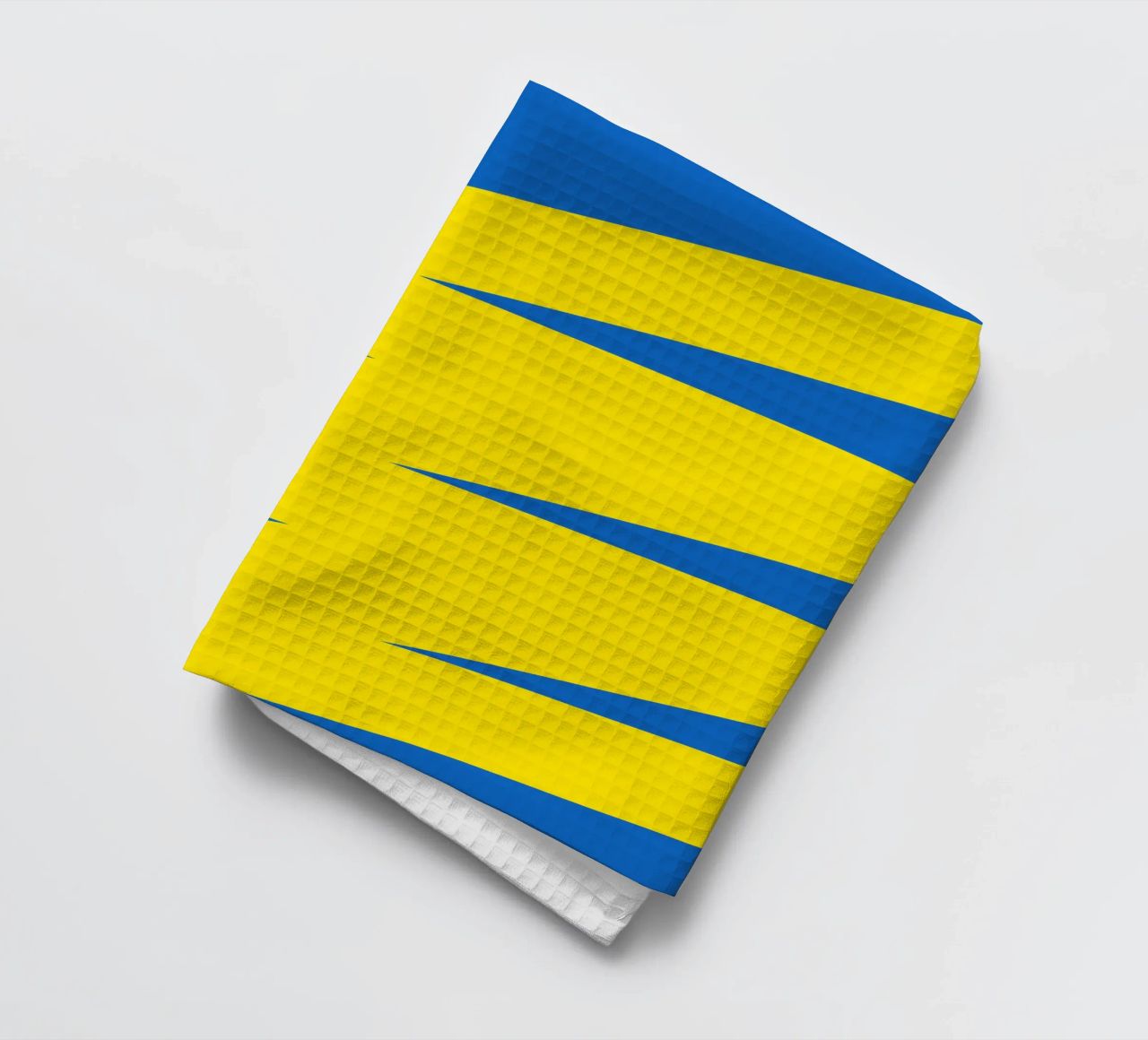 Tonnerre jaune bleu torchon de galihstudio