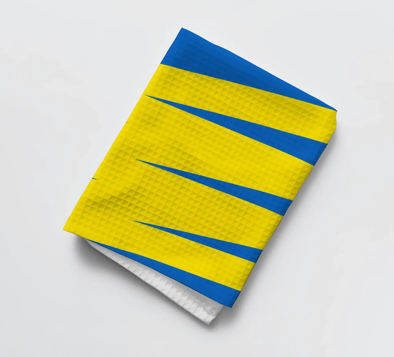 Tonnerre jaune bleu torchon de galihstudio