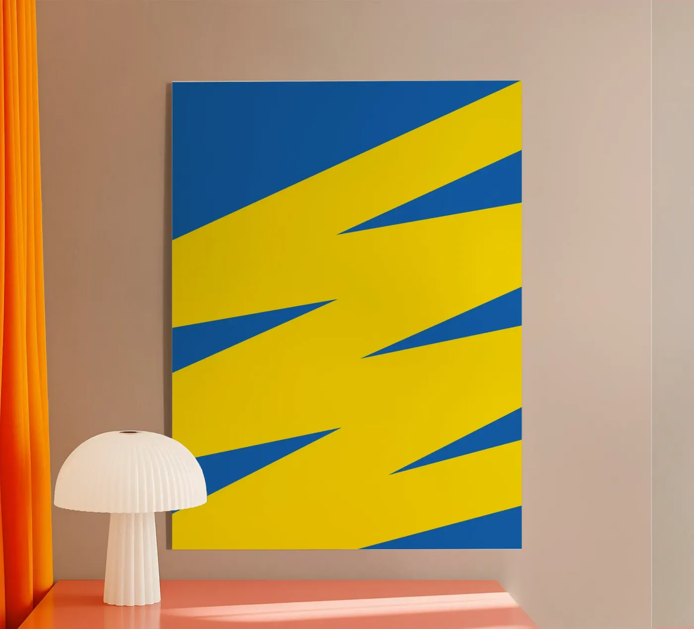 Tuono giallo blu plexiglass da galihstudio