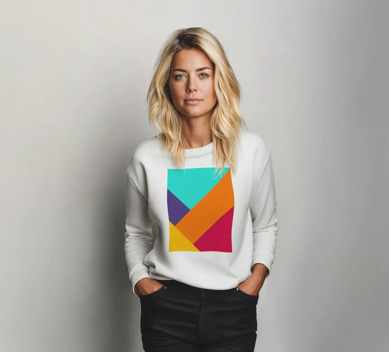 Overlay shape abstract vibrant felpa da galihstudio