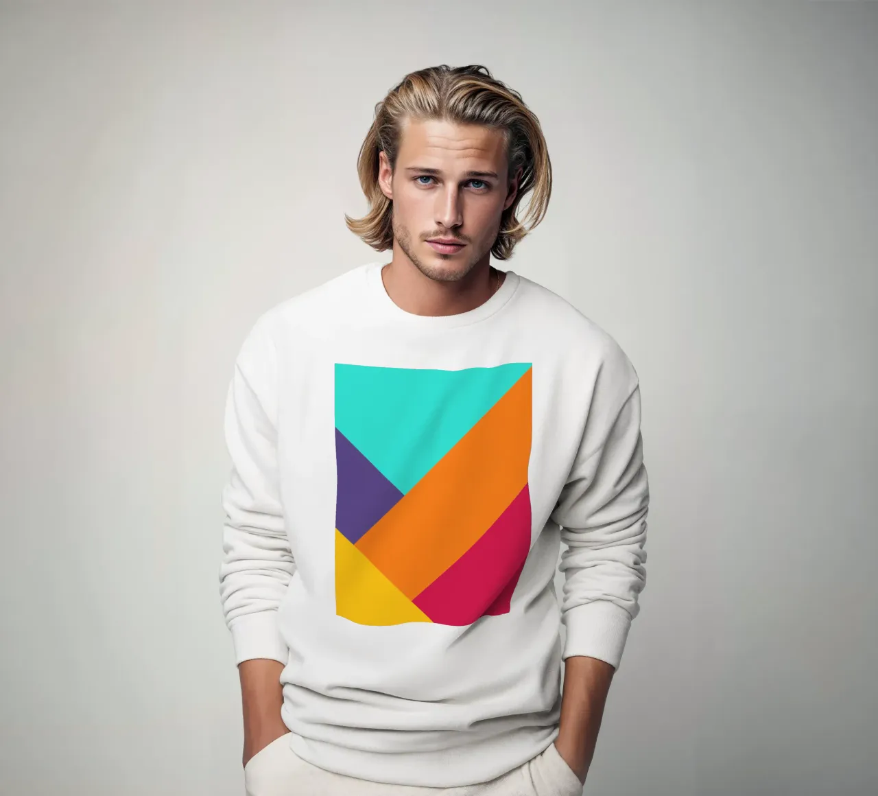 Overlay shape abstract vibrant felpa da galihstudio