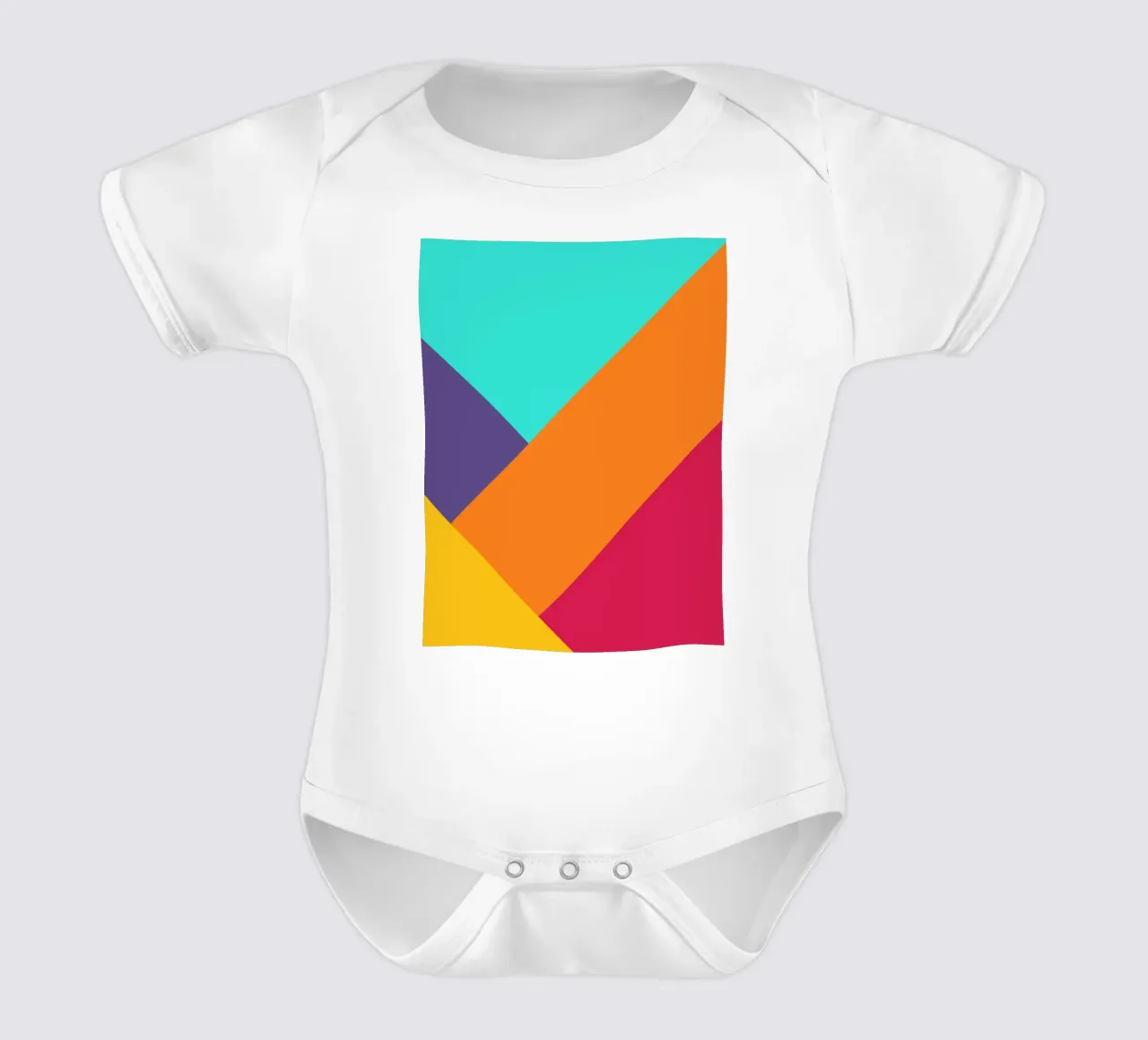 Overlay shape abstract vibrant body neonato maniche corte da galihstudio