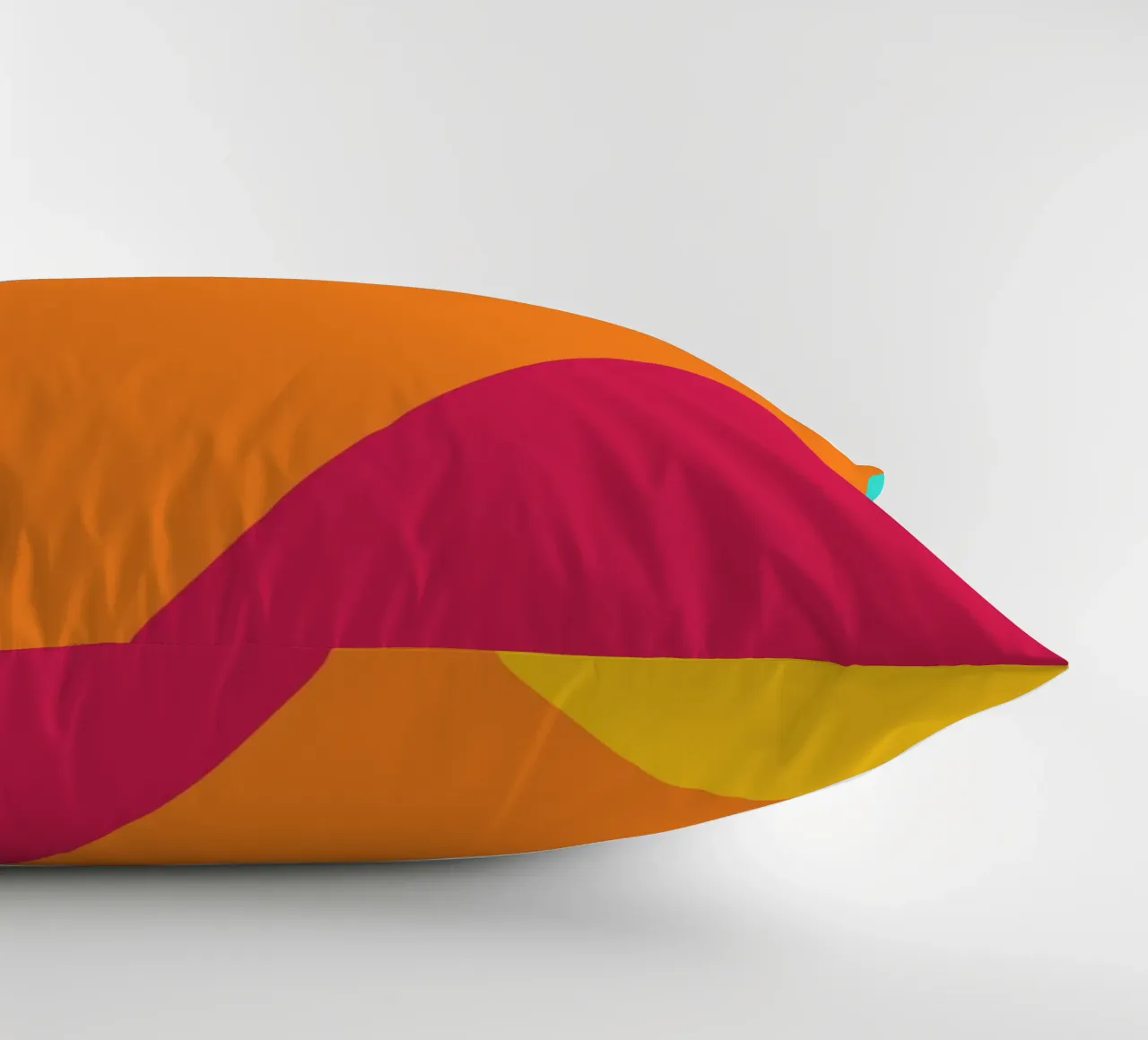Overlay shape abstract vibrant decorative cushion by galihstudio