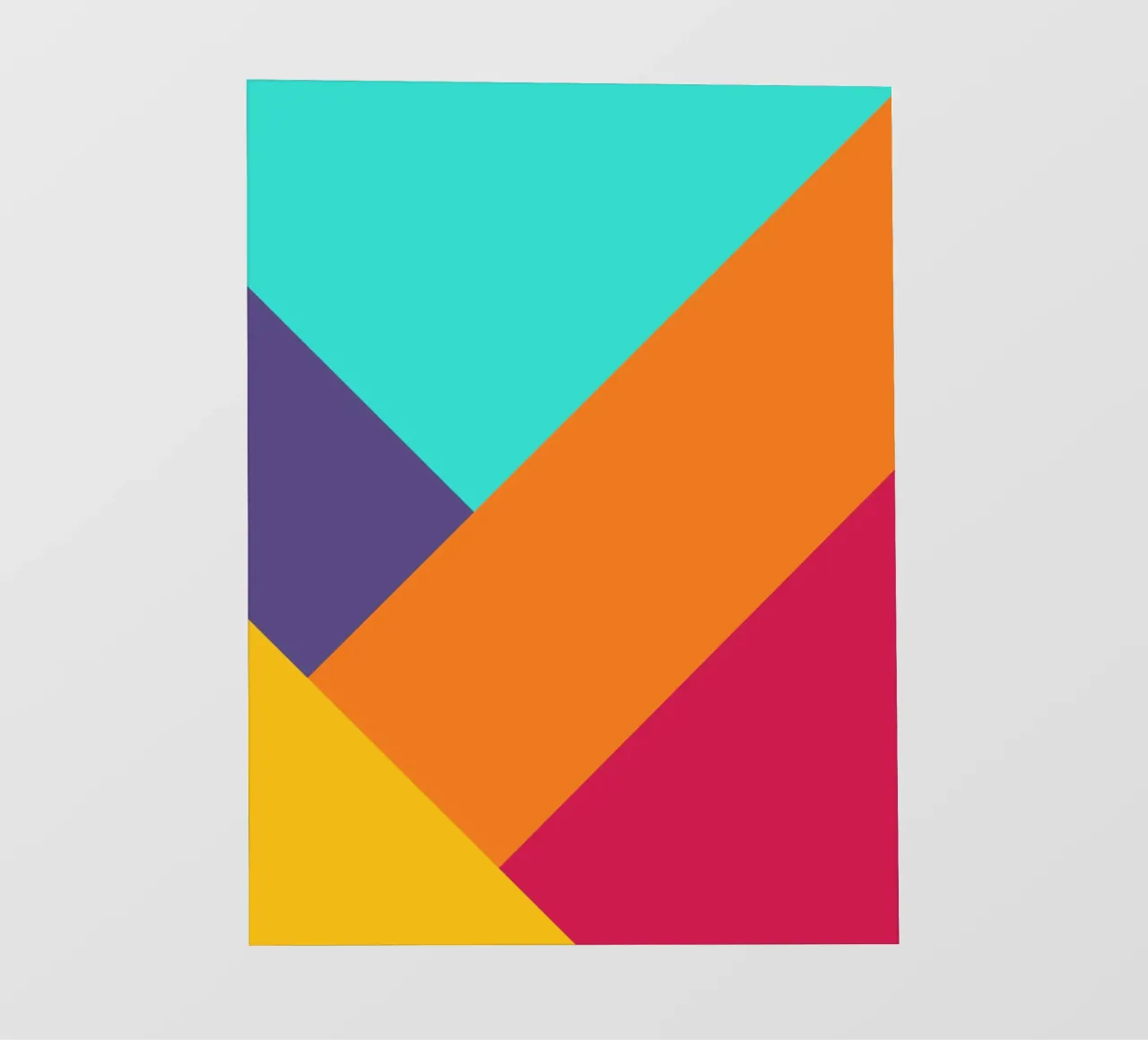 Overlay shape abstract vibrant telo in pvc da galihstudio